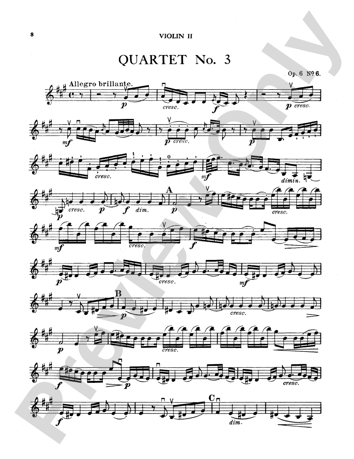 Boccherini: Nine Selected String Quartets