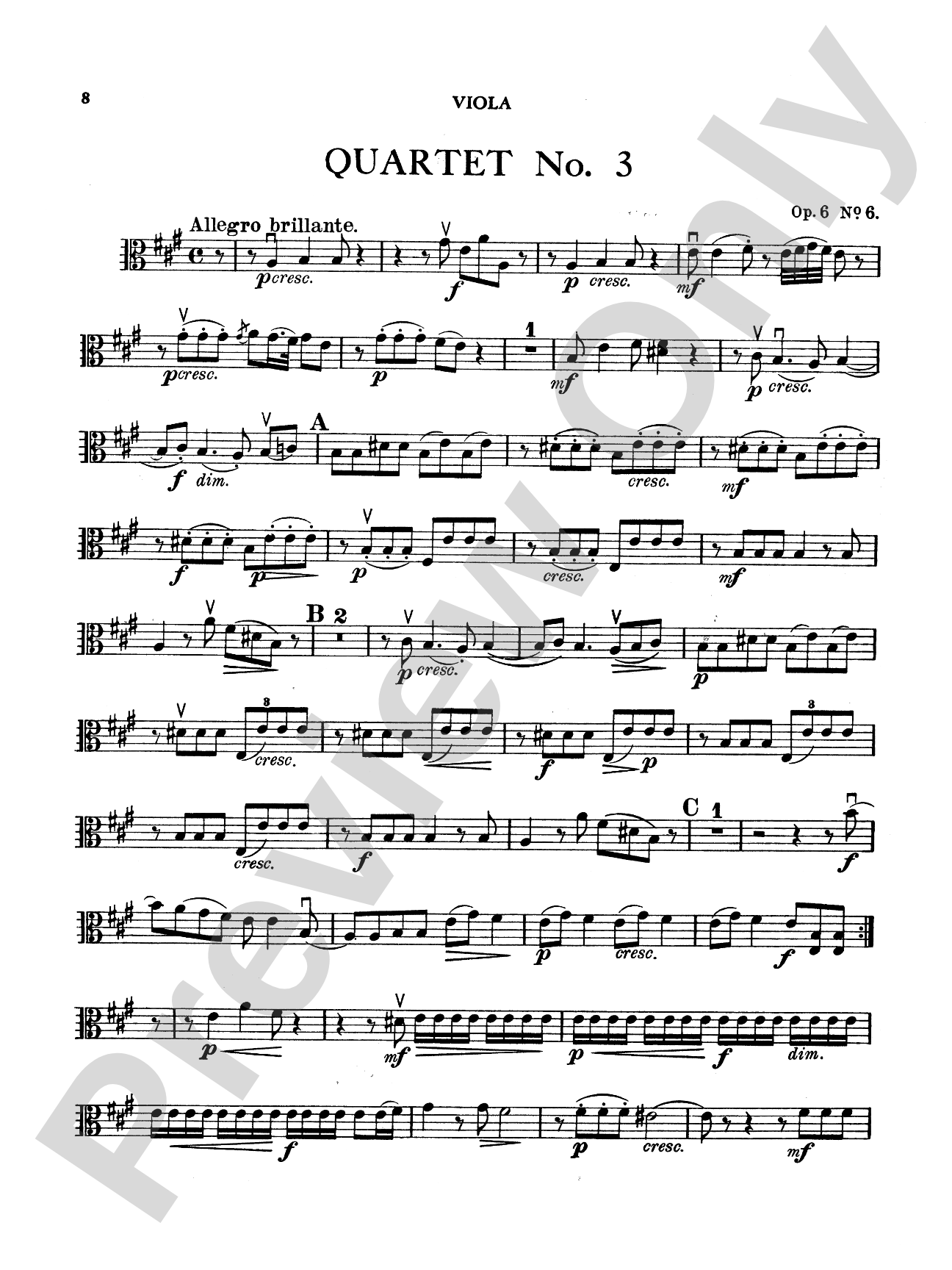 Boccherini: Nine Selected String Quartets
