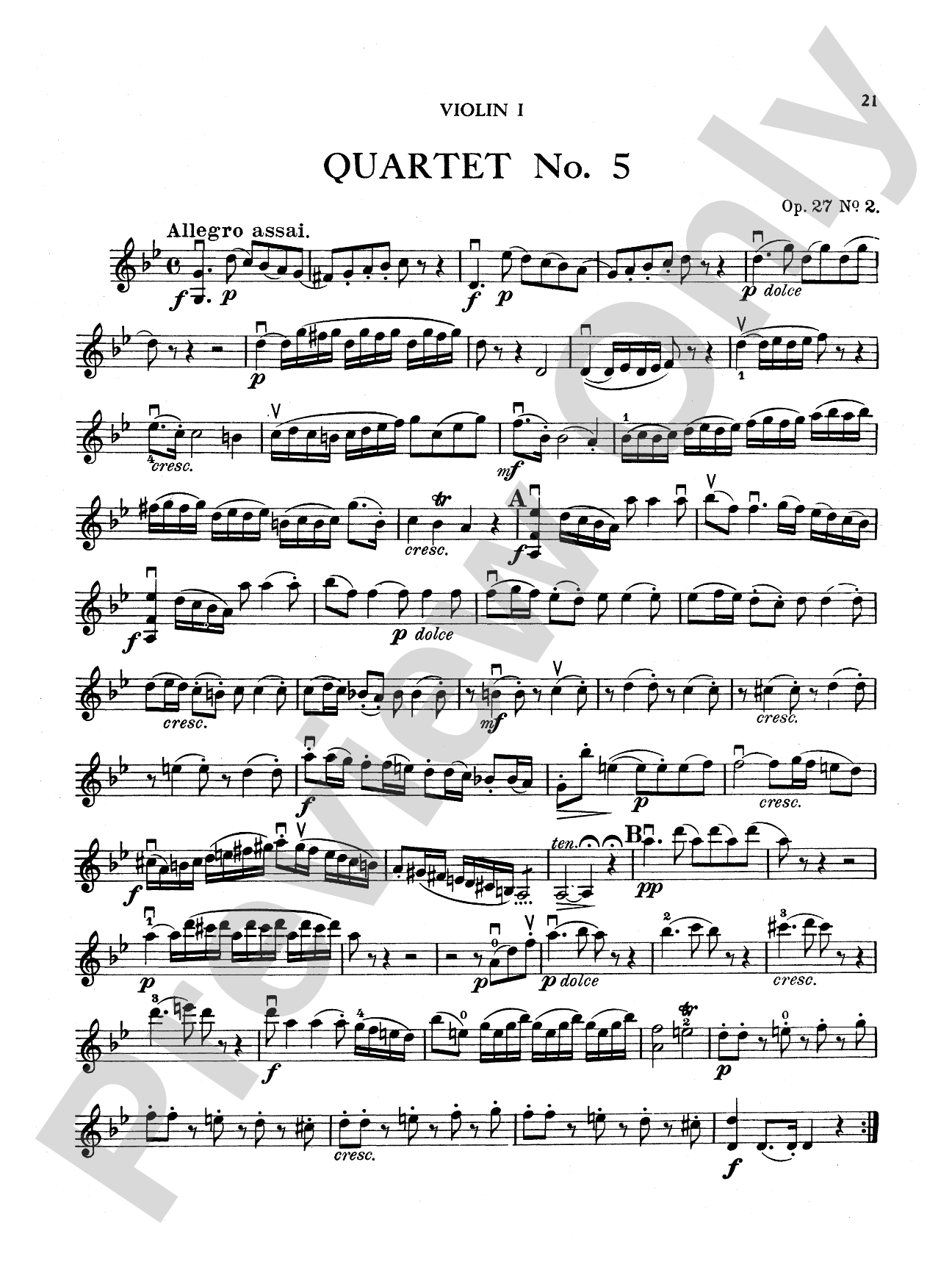 Boccherini: Nine Selected String Quartets
