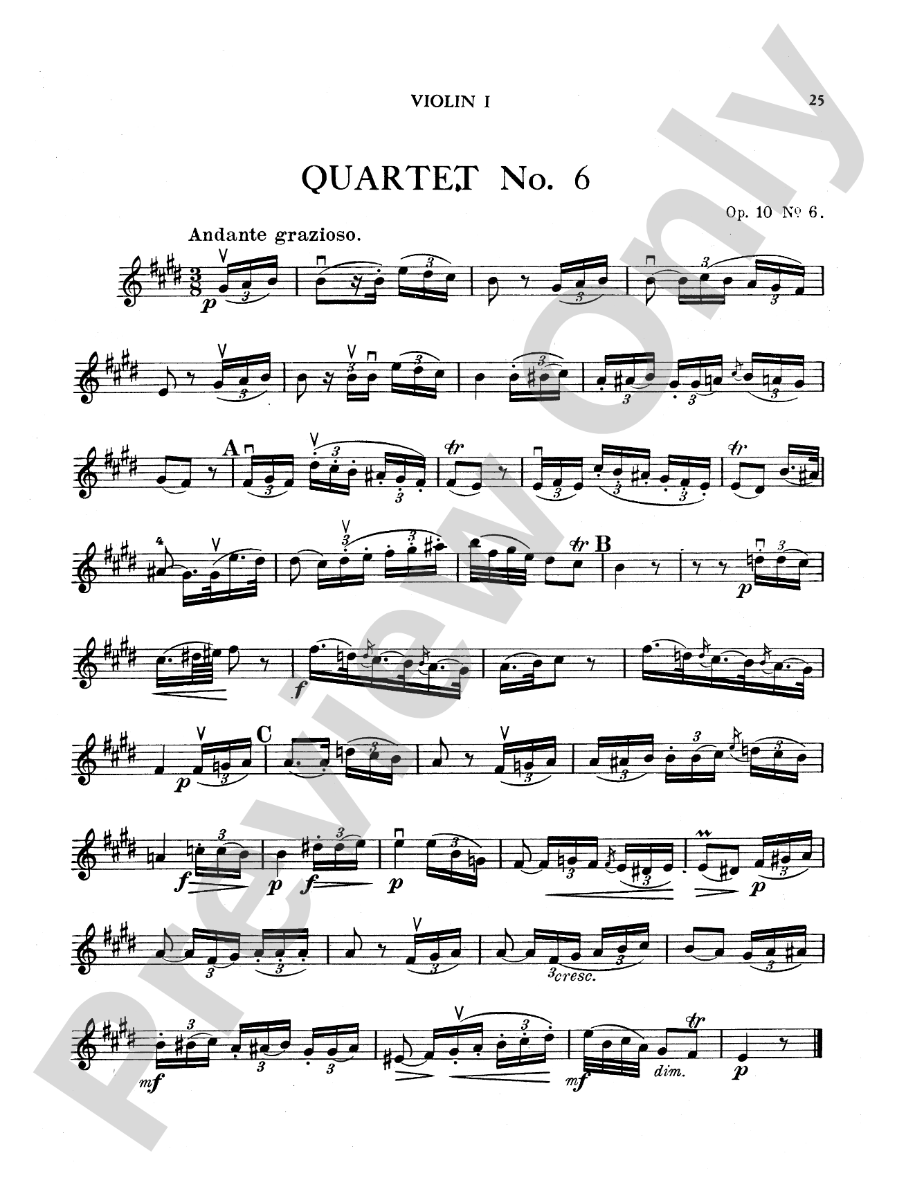 Boccherini: Nine Selected String Quartets