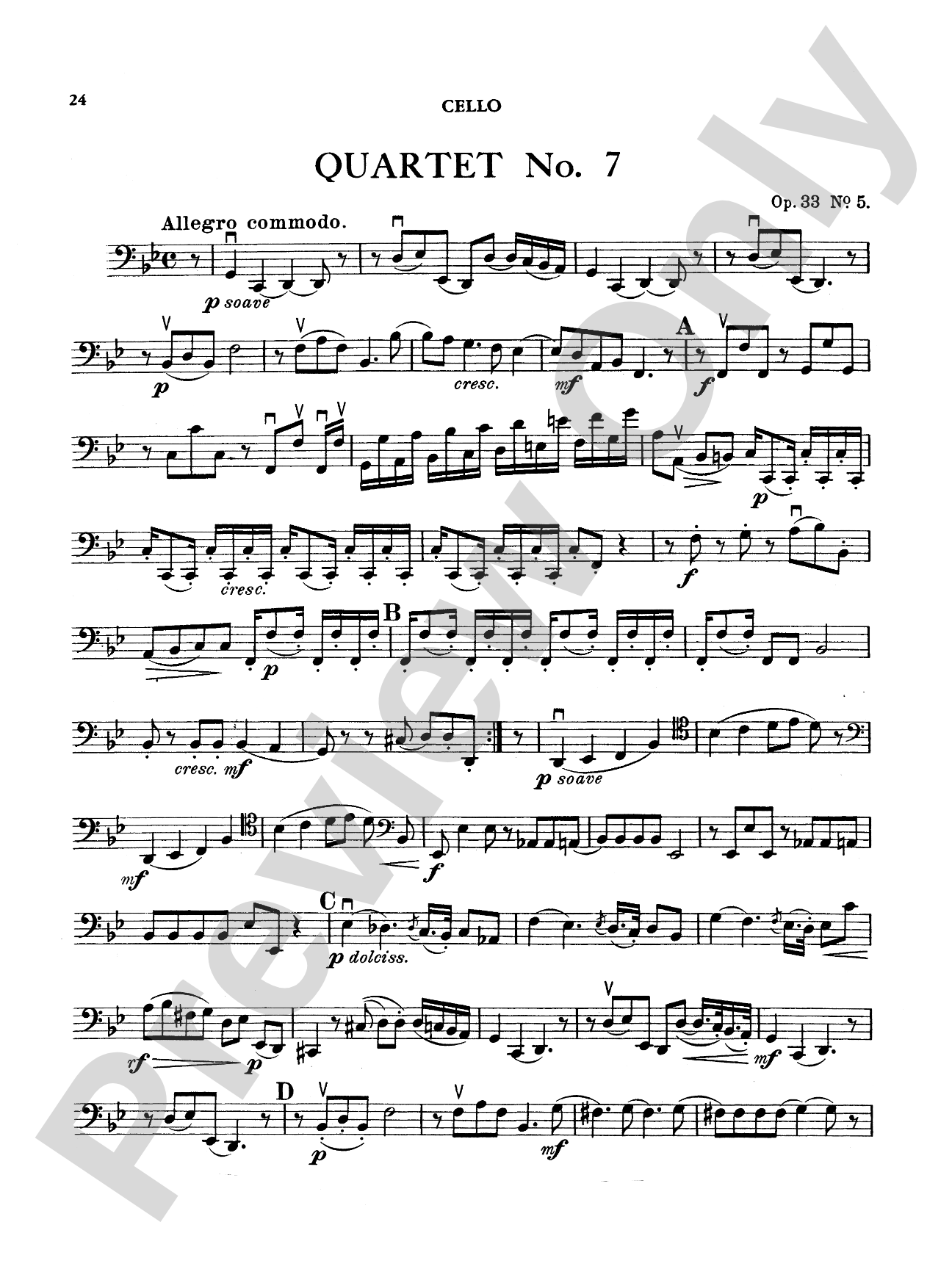 Boccherini: Nine Selected String Quartets