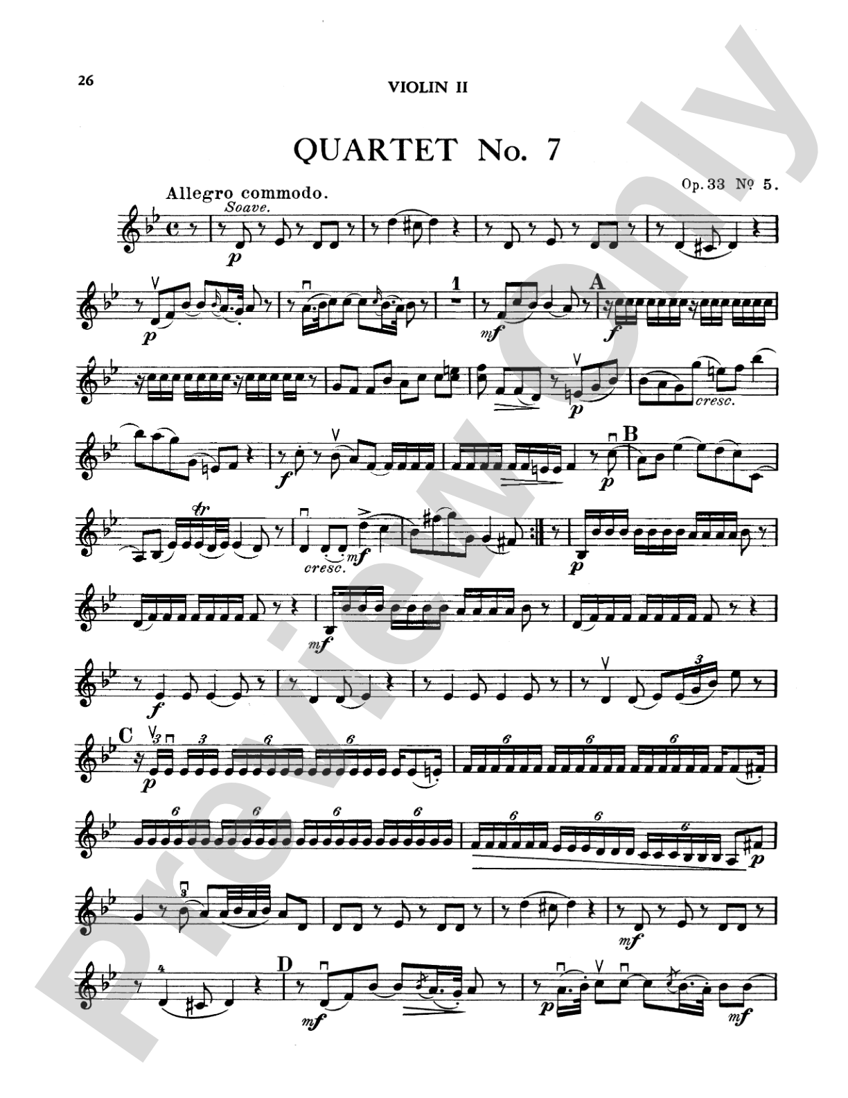 Boccherini: Nine Selected String Quartets