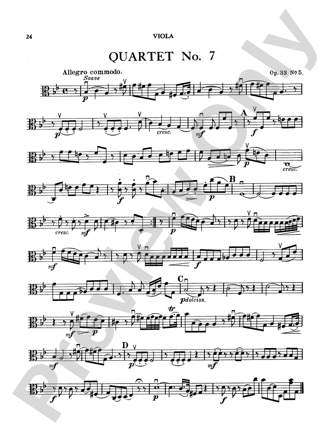 Boccherini: Nine Selected String Quartets