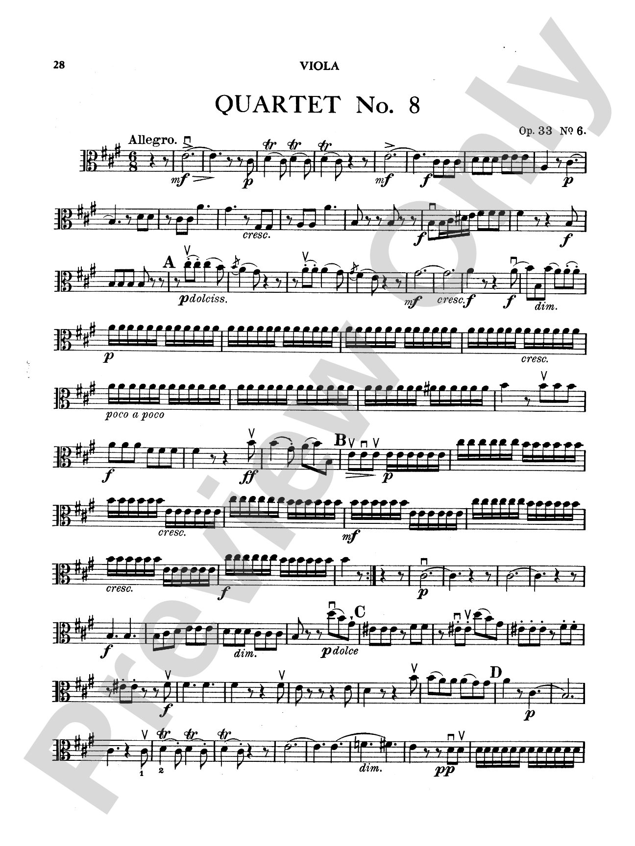 Boccherini: Nine Selected String Quartets