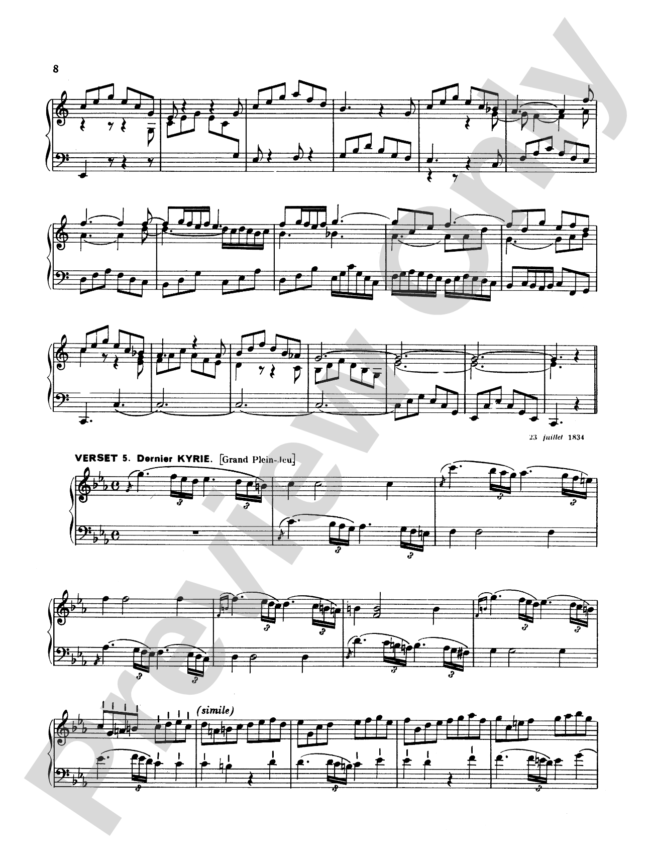 Boëly: Liturgical Service, Volume I: Organ Book
