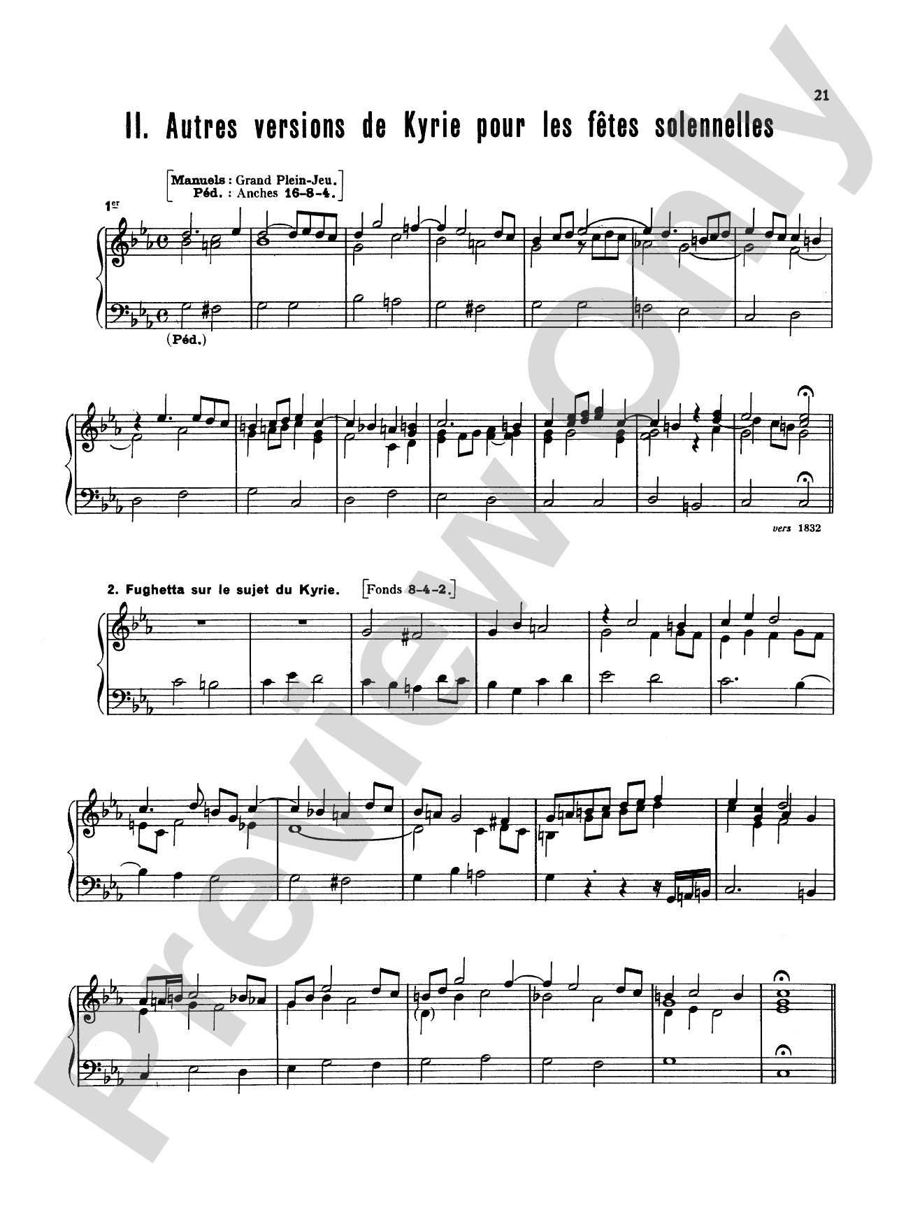 Boëly: Liturgical Service, Volume I