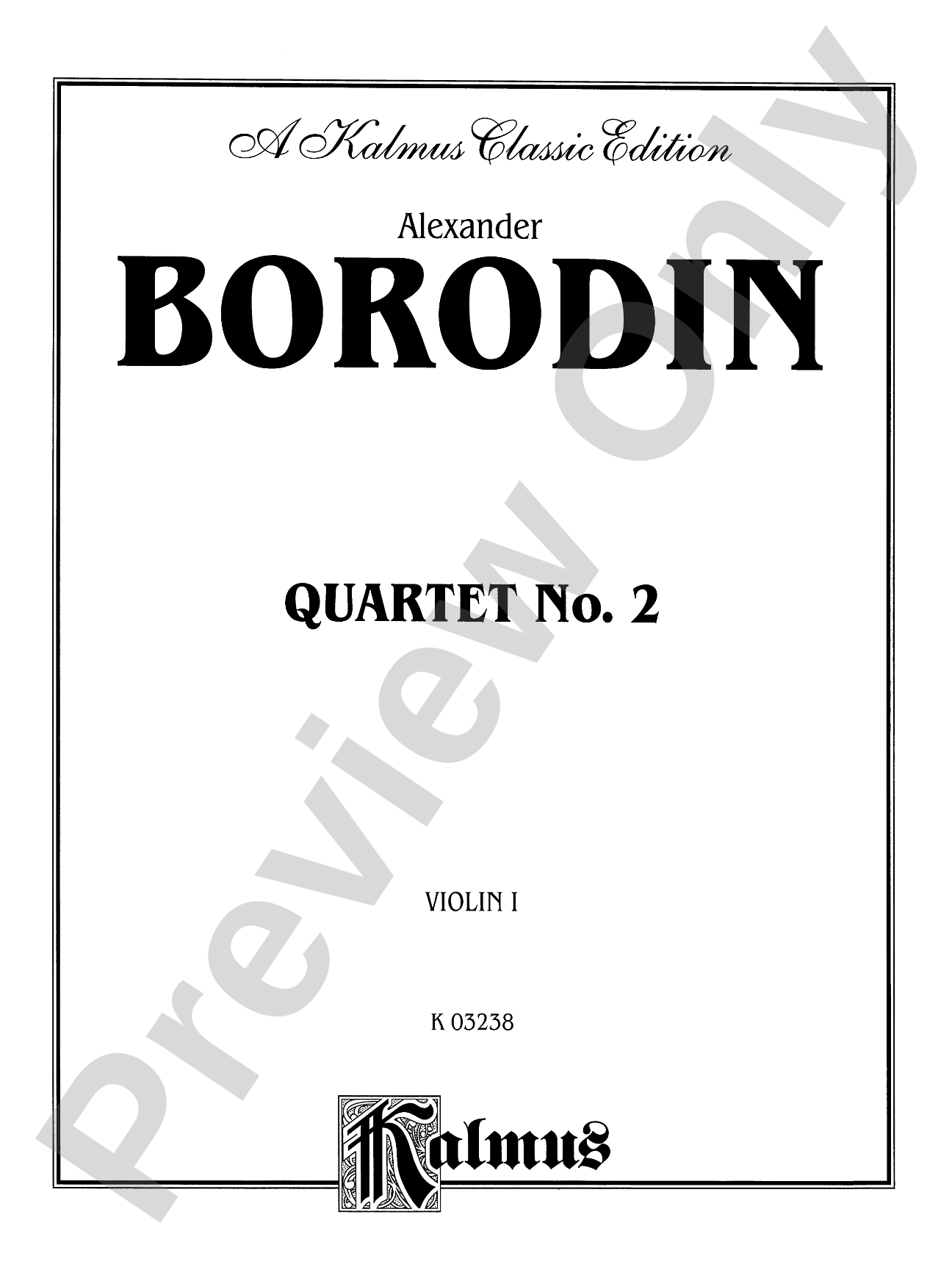 Borodin: String Quartet No. 2 in D Major