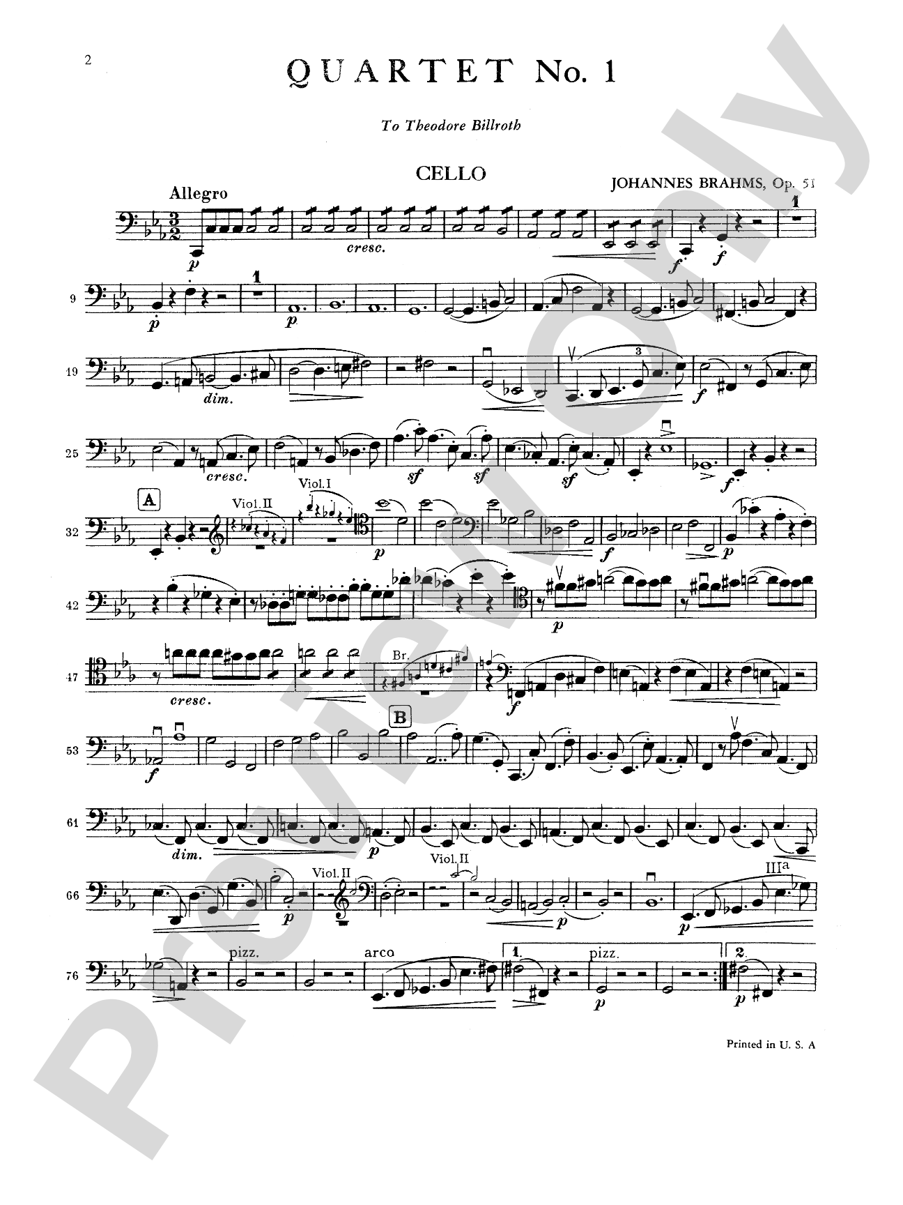 Brahms: Three String Quartets, Op. 51, Nos. 1 & 2, Op. 67
