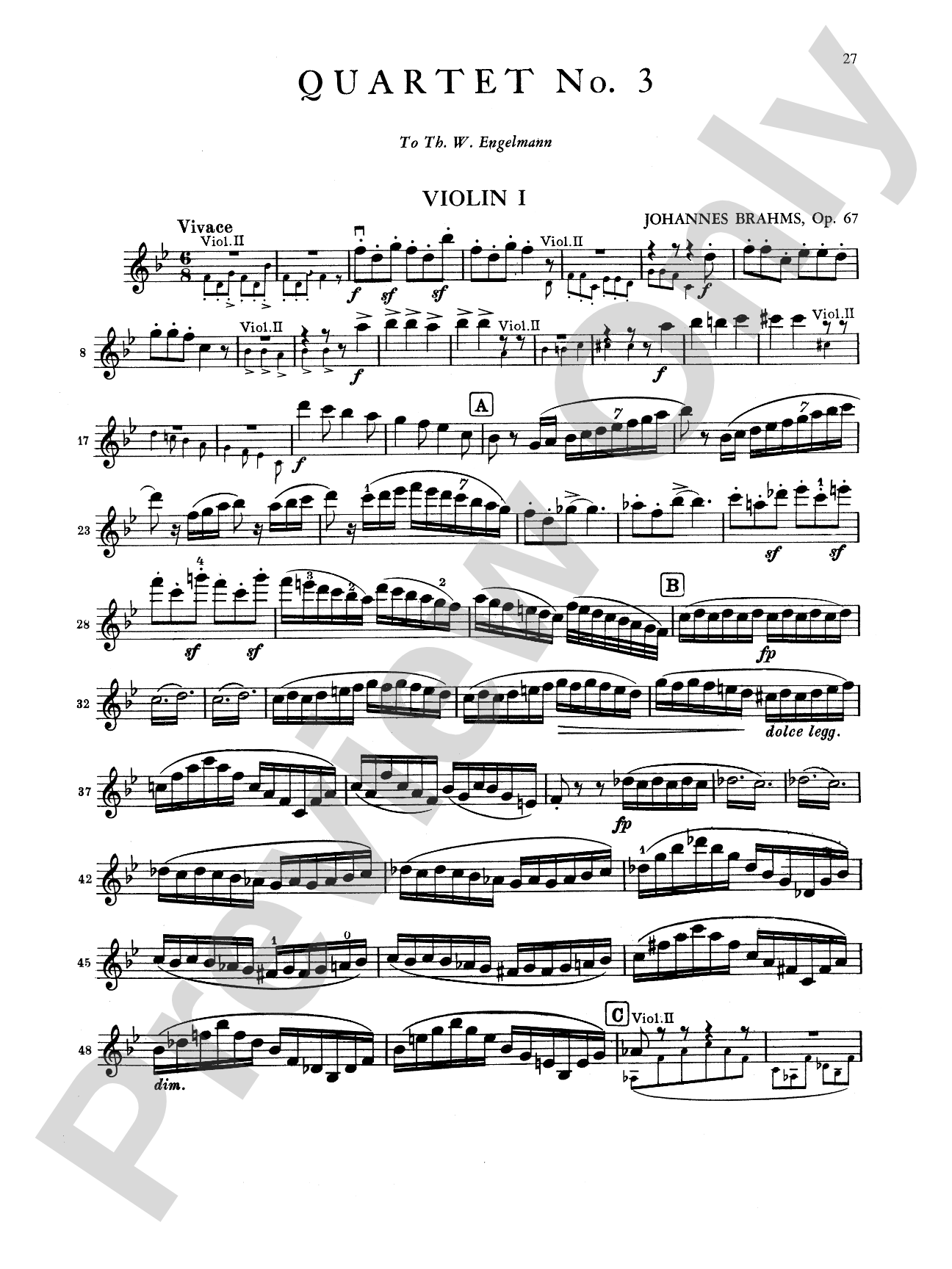 Brahms: Three String Quartets, Op. 51, Nos. 1 & 2, Op. 67