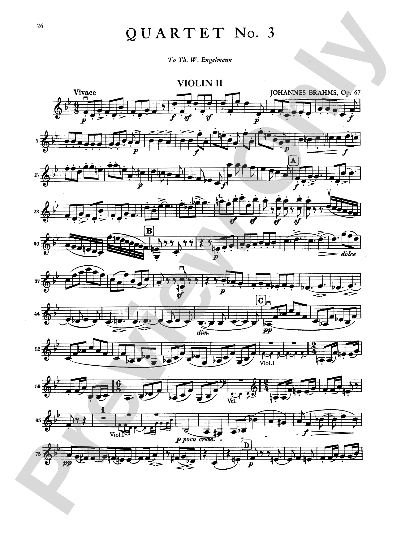 Brahms: Three String Quartets, Op. 51, Nos. 1 & 2, Op. 67