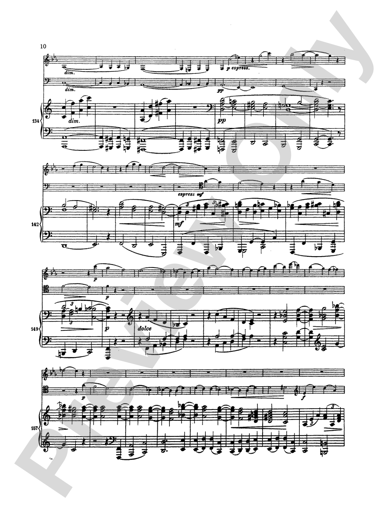 Brahms: Trio in A Minor, Op. 114: Chamber Trio Book