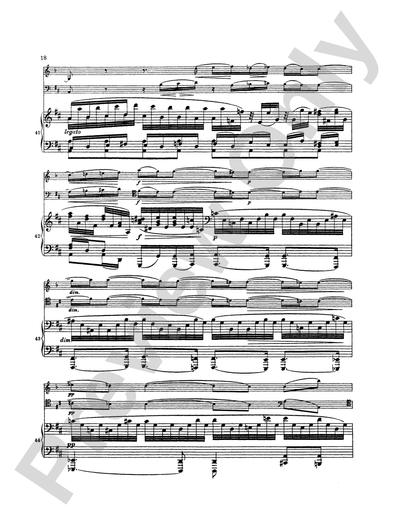 Brahms: Trio in A Minor, Op. 114: Chamber Trio Book