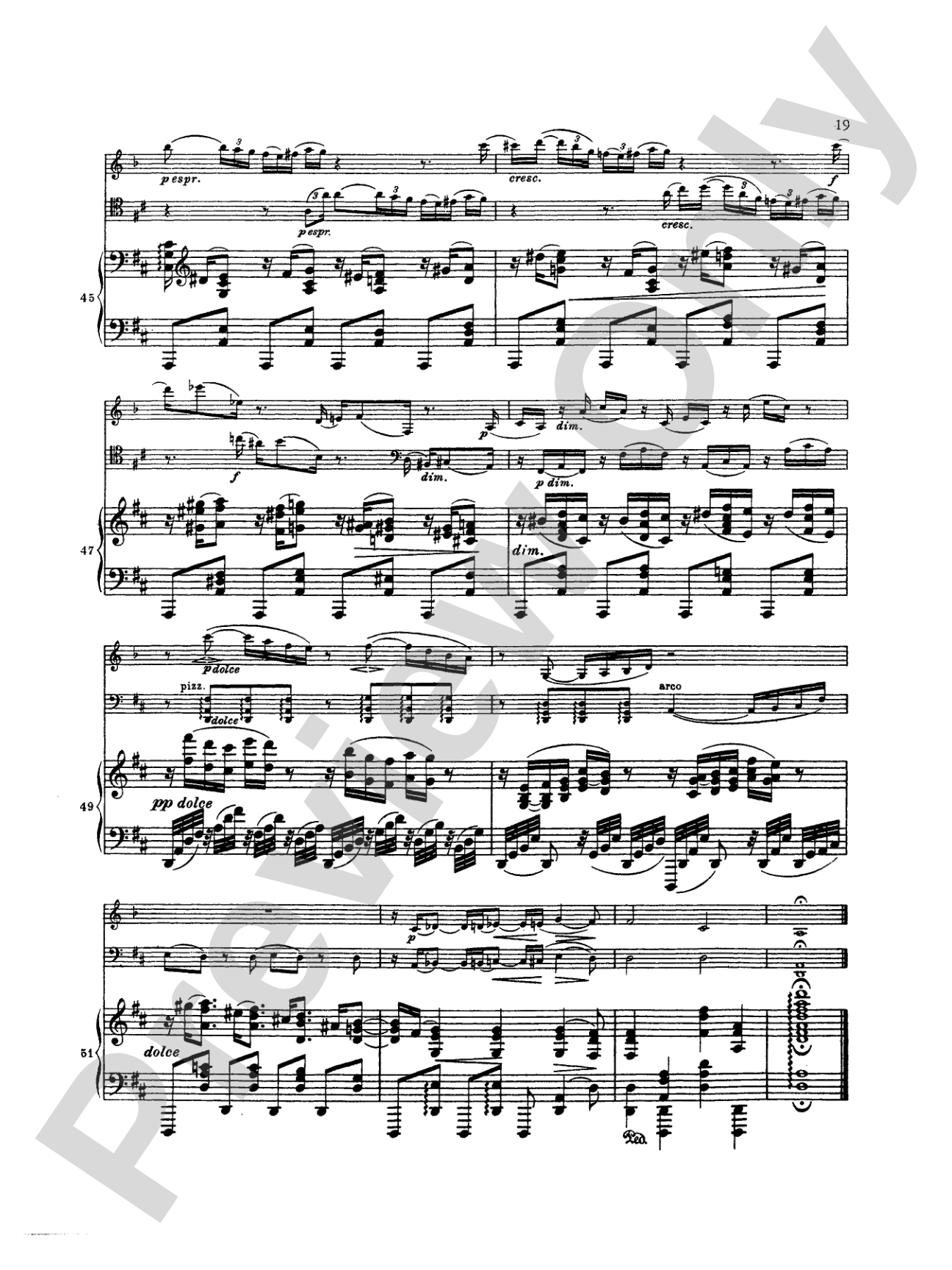 Brahms: Trio in A Minor, Op. 114: Chamber Trio Book