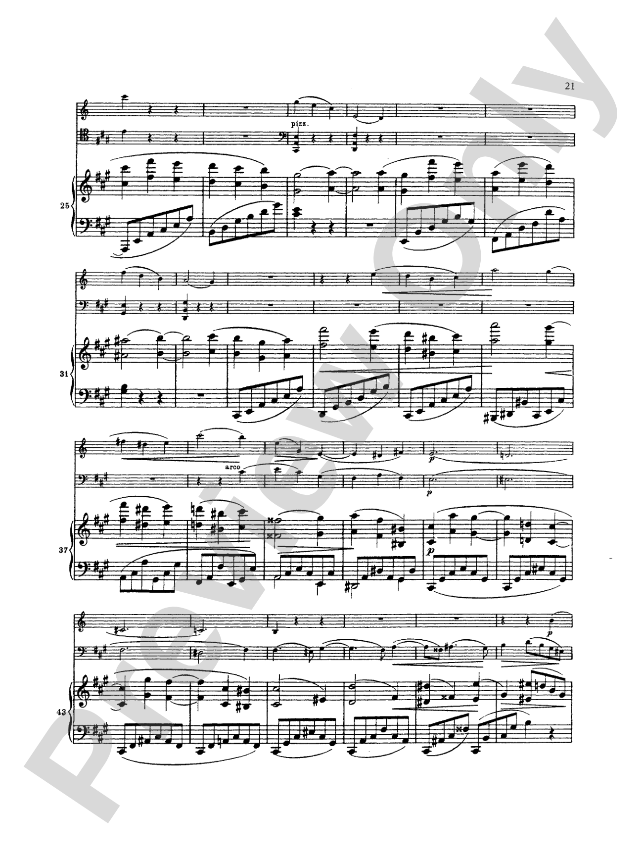 Brahms: Trio in A Minor, Op. 114: Chamber Trio Book