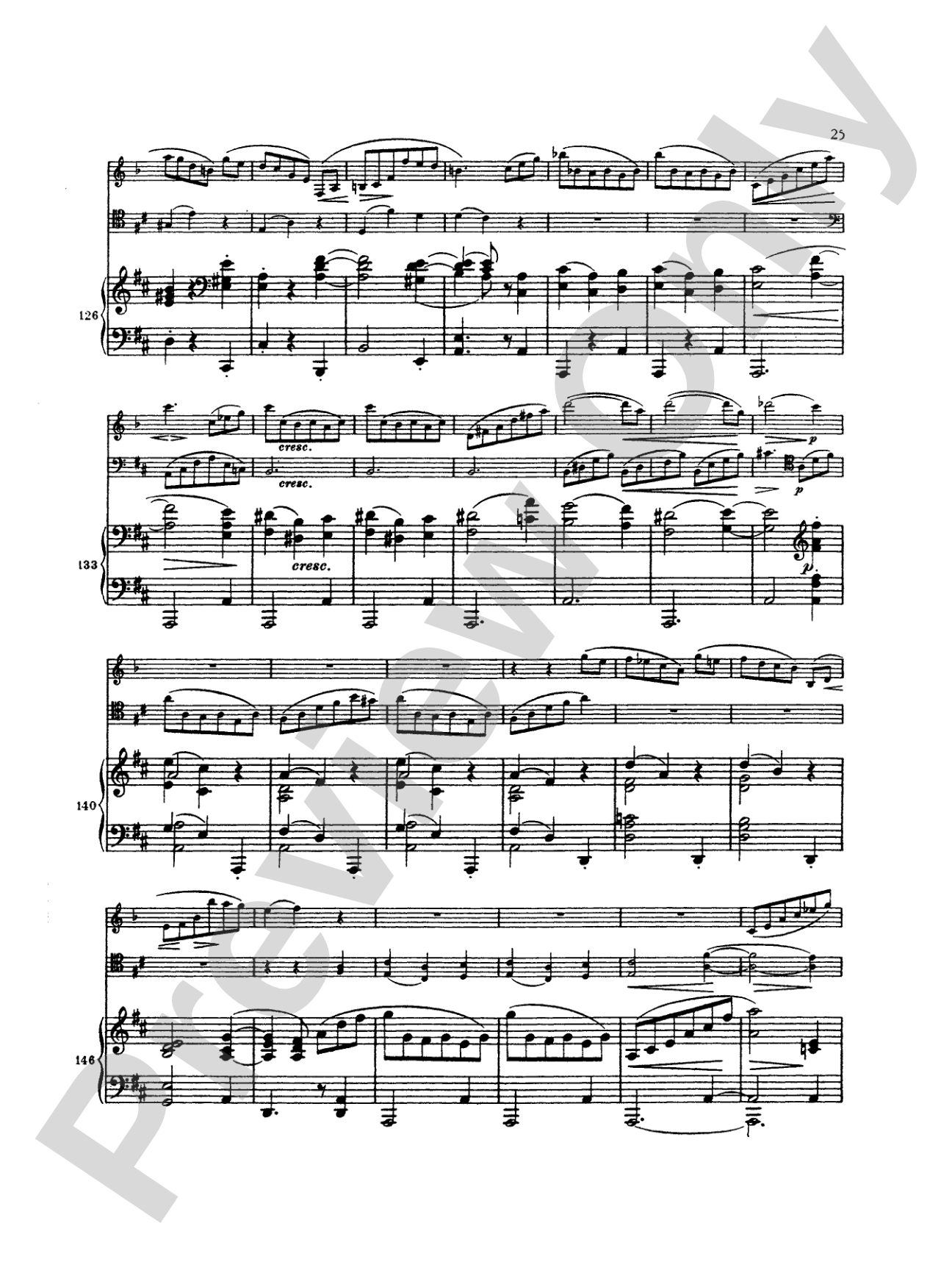 Brahms: Trio in A Minor, Op. 114: Chamber Trio Book