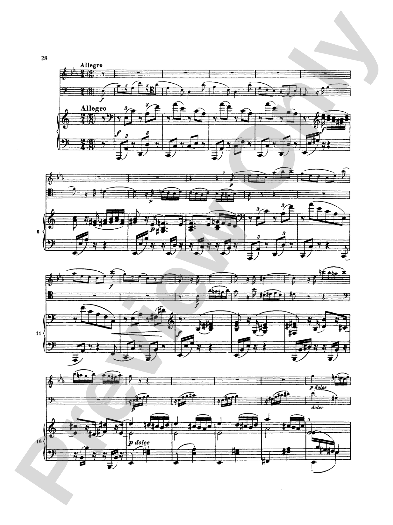 Brahms: Trio in A Minor, Op. 114: Chamber Trio Book