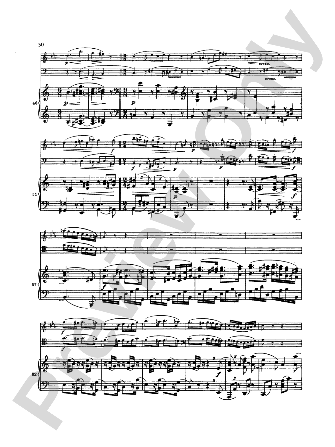 Brahms: Trio in A Minor, Op. 114: Chamber Trio Book