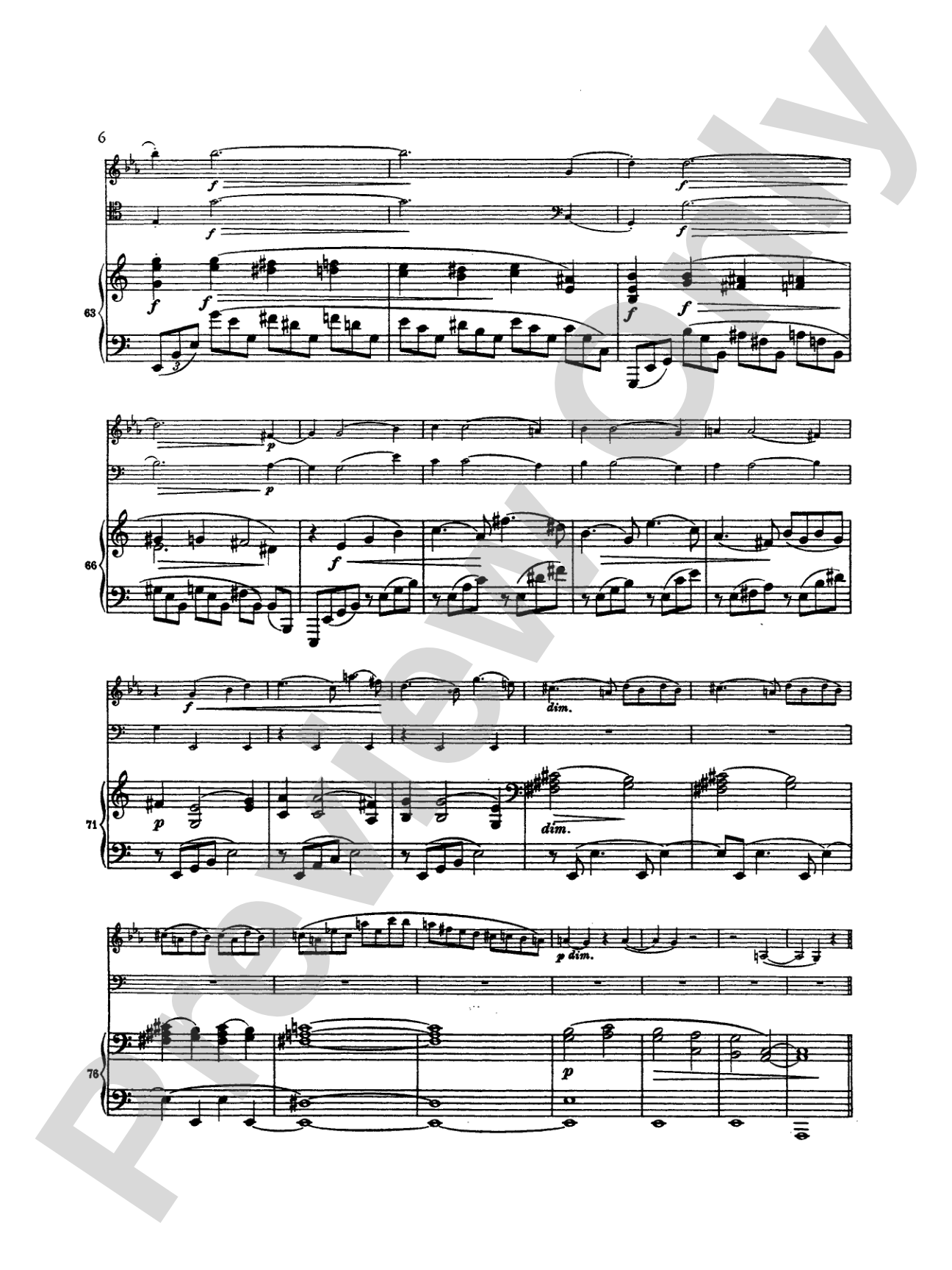 Brahms: Trio in A Minor, Op. 114: Chamber Trio Book