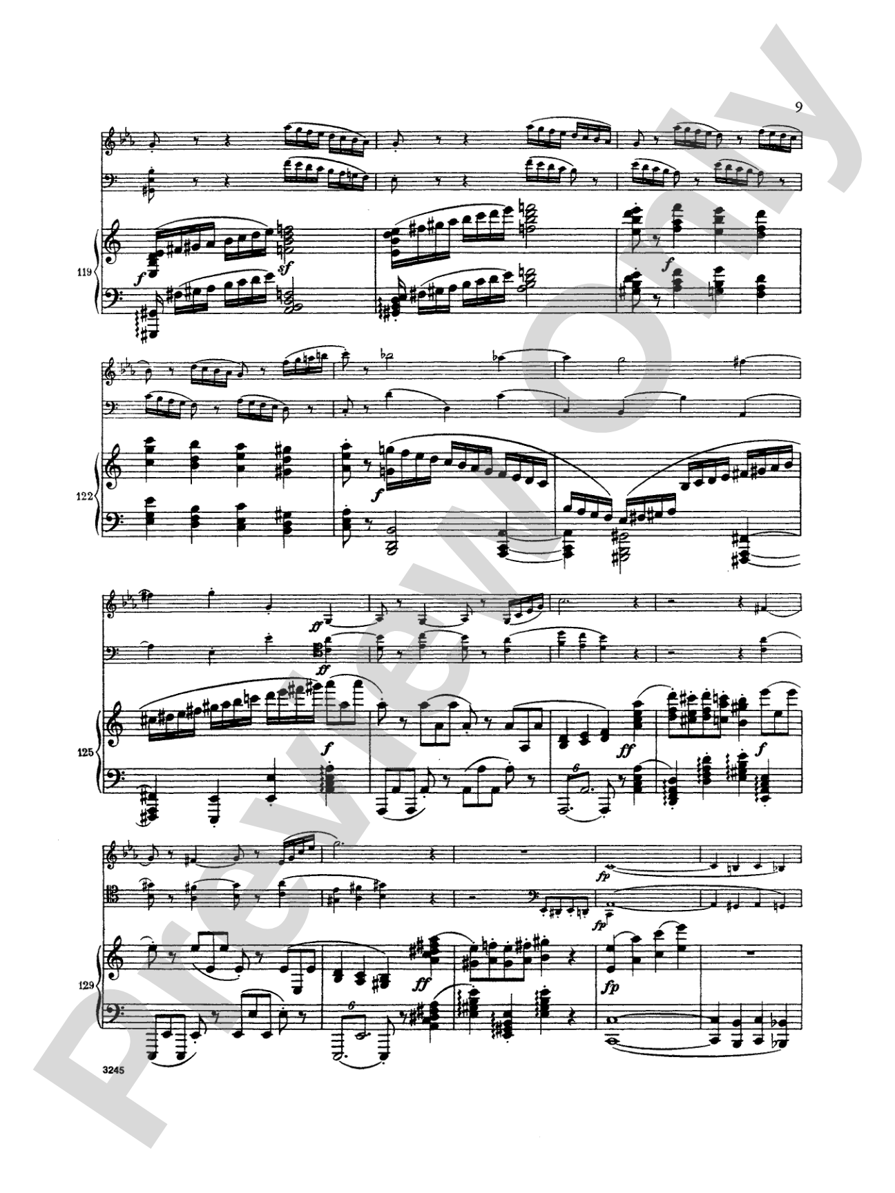 Brahms: Trio in A Minor, Op. 114: Chamber Trio Book