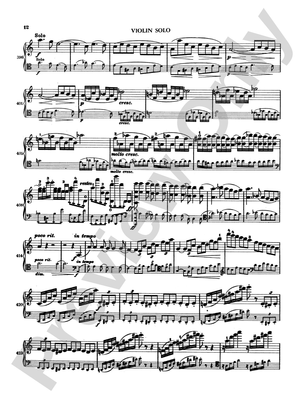 Brahms: Double Concerto in A Minor, Op. 102: Chamber Trio Book