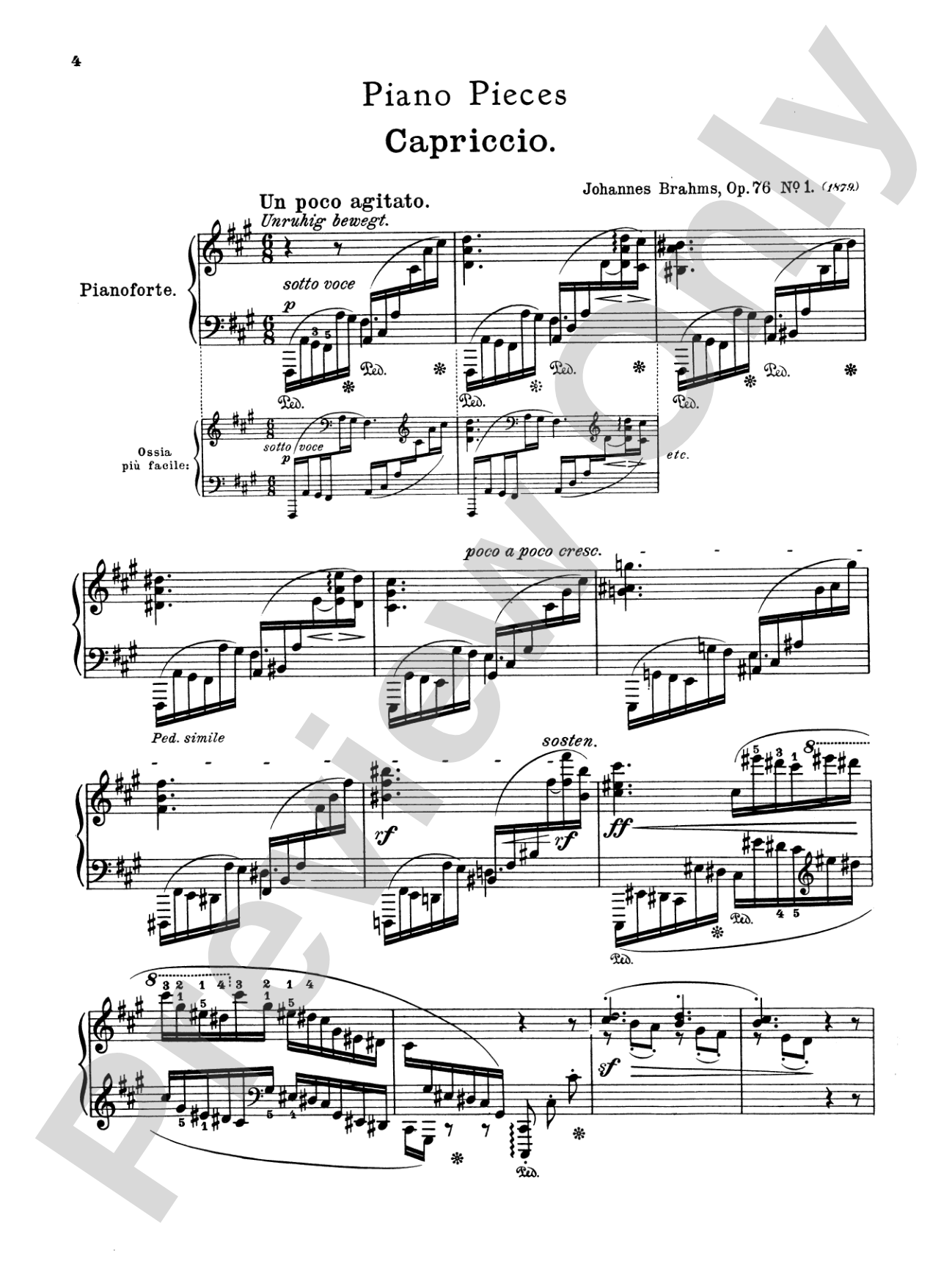 Brahms: Piano Works (Volume II: Op. 76-119 & 5 Etudes): Piano Book