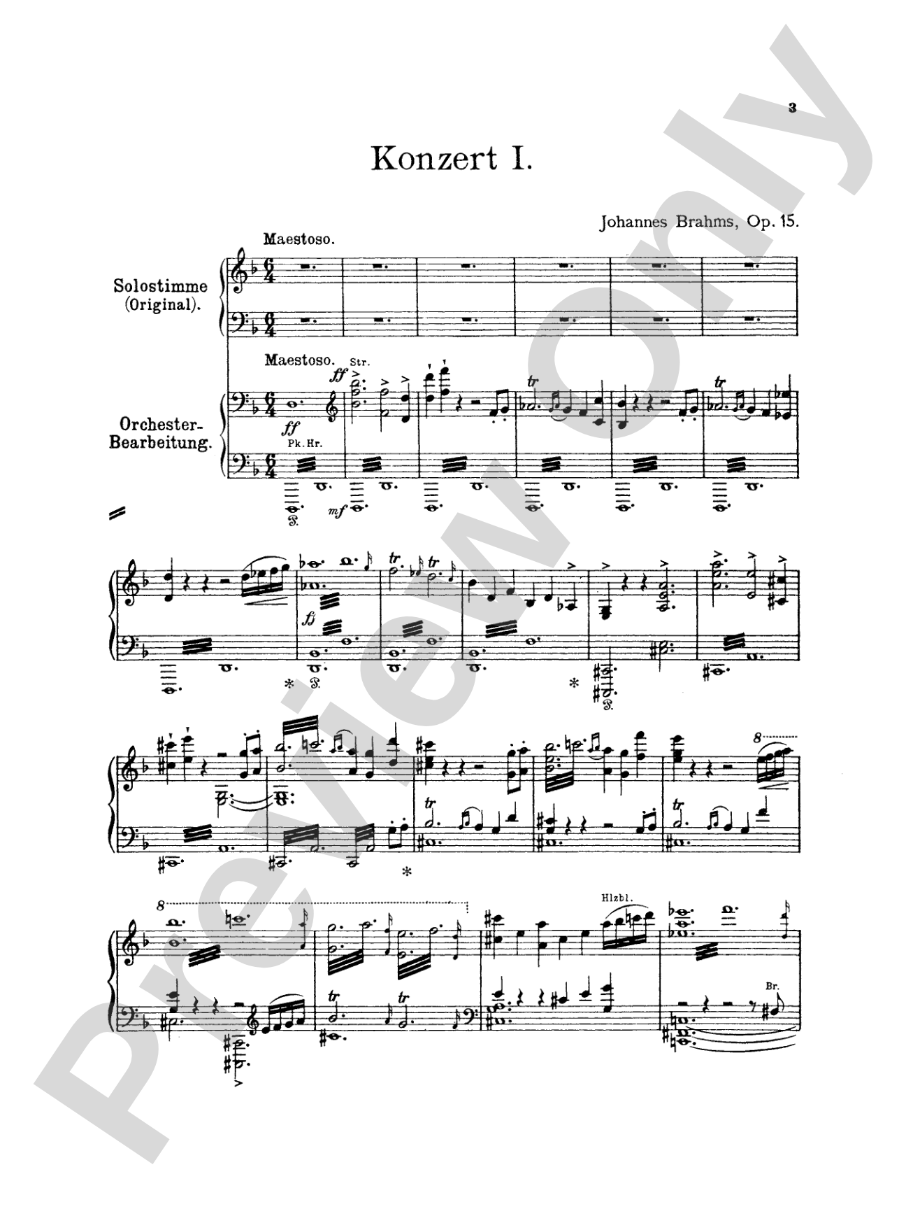 Brahms: Piano Works, Volume III (2 Concertos, Paganini Variations & Waltzes): Piano Book