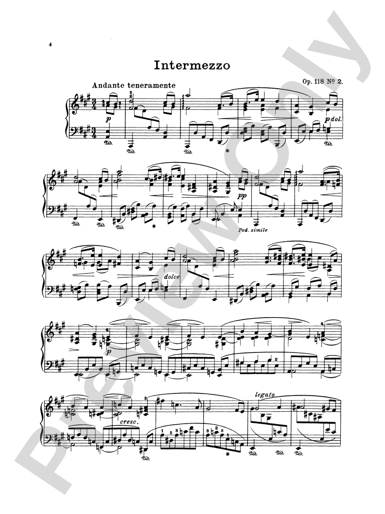 Brahms: Intermezzi, Ballade, Romance, Op. 118