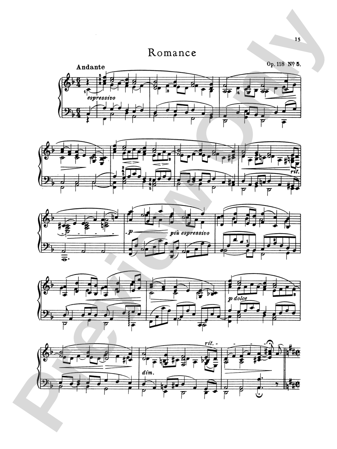 Brahms: Intermezzi, Ballade, Romance, Op. 118