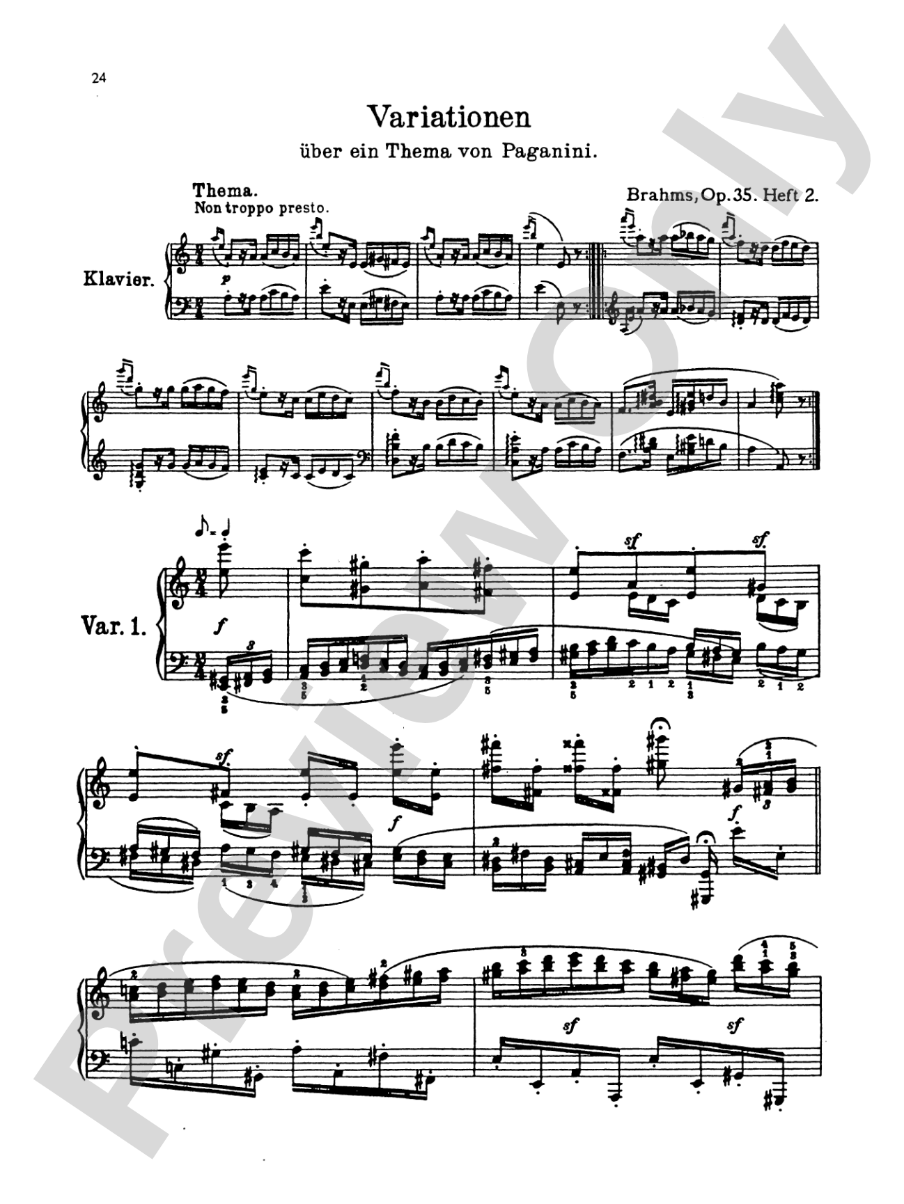 Brahms: Paganini Variations (Complete)