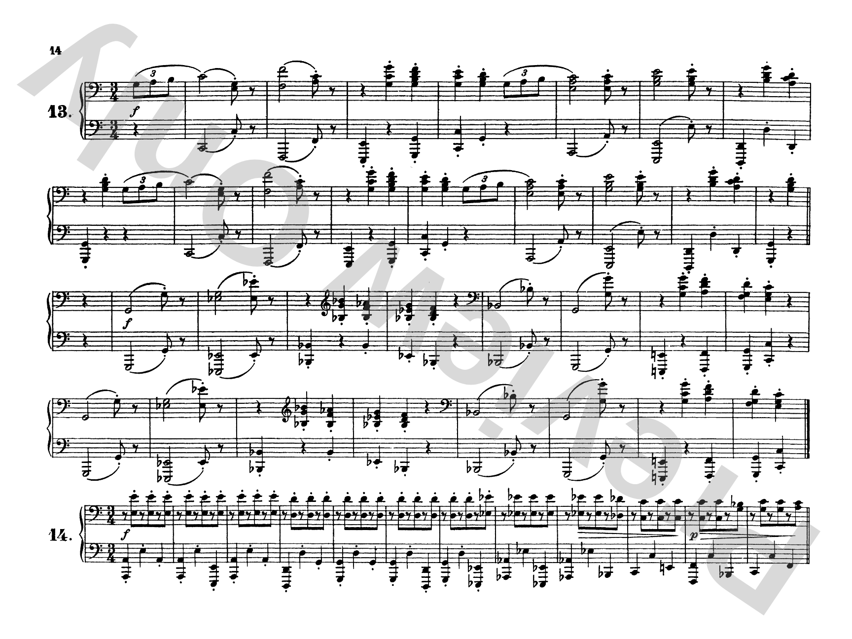 Brahms: Waltzes, Op. 39: Piano Duet (1 Piano, 4 Hands) Comb Bound Book