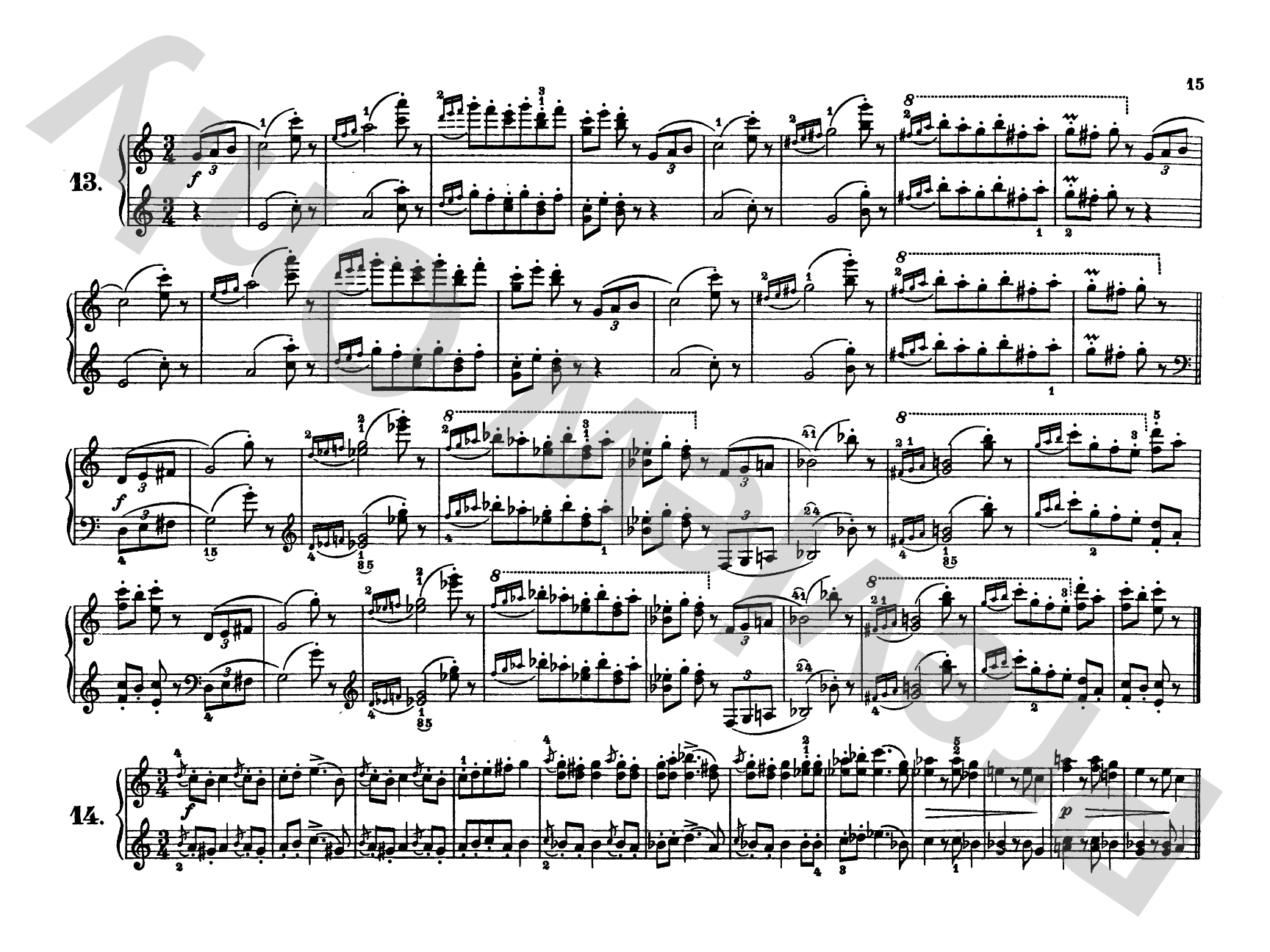Brahms: Waltzes, Op. 39: Piano Duet (1 Piano, 4 Hands) Comb Bound Book