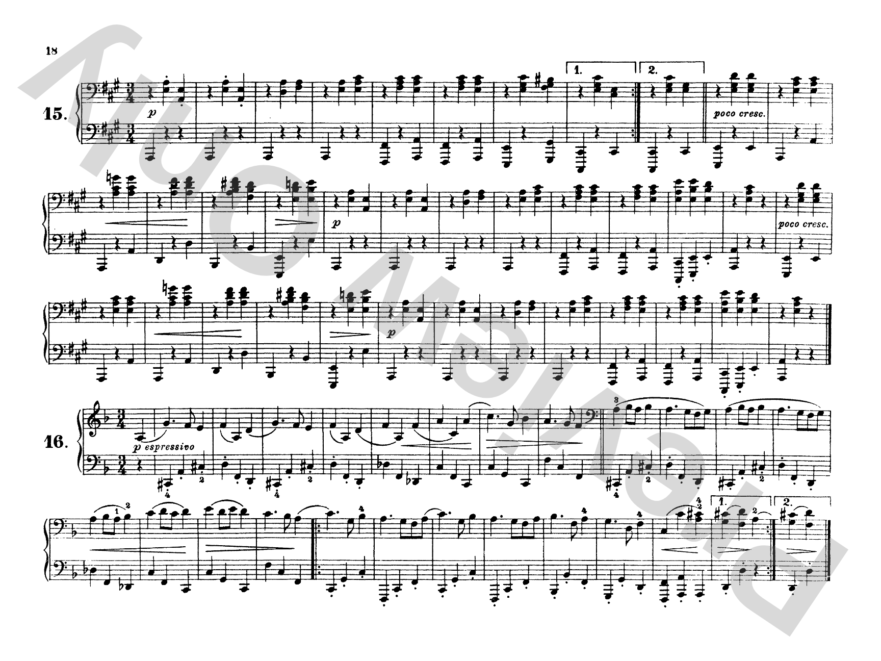 Brahms: Waltzes, Op. 39: Piano Duet (1 Piano, 4 Hands) Comb Bound Book