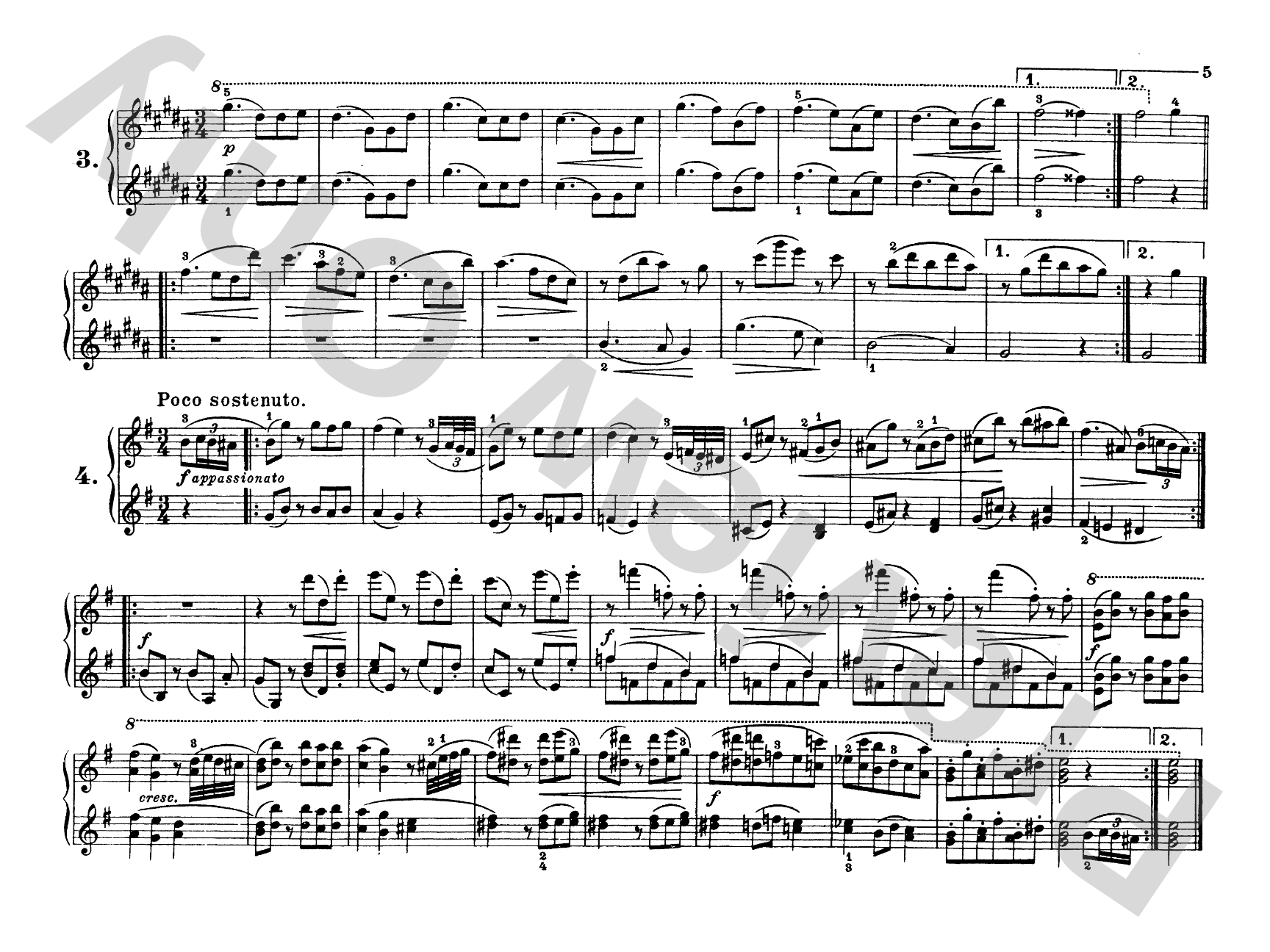 Brahms: Waltzes, Op. 39: Piano Duet (1 Piano, 4 Hands) Comb Bound Book