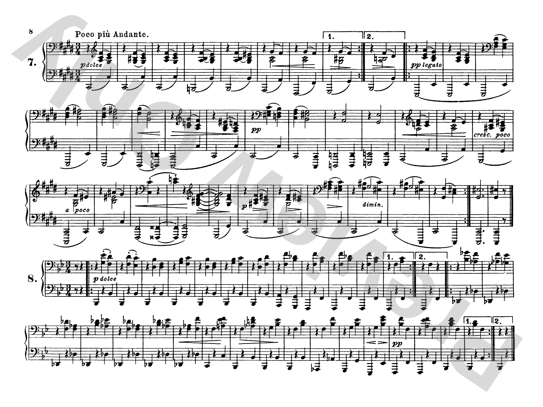 Brahms: Waltzes, Op. 39: Piano Duet (1 Piano, 4 Hands) Comb Bound Book