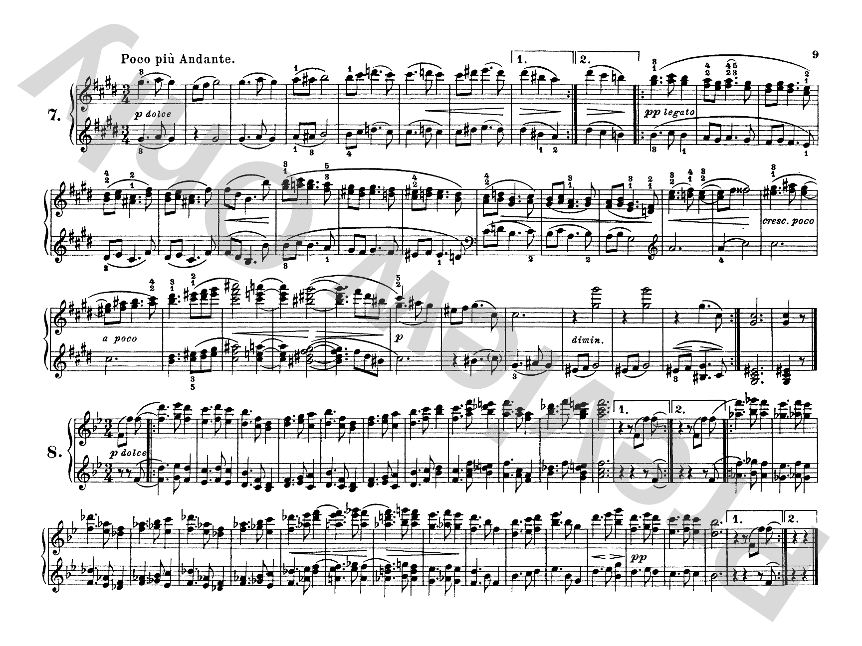 Brahms: Waltzes, Op. 39: Piano Duet (1 Piano, 4 Hands) Comb Bound Book