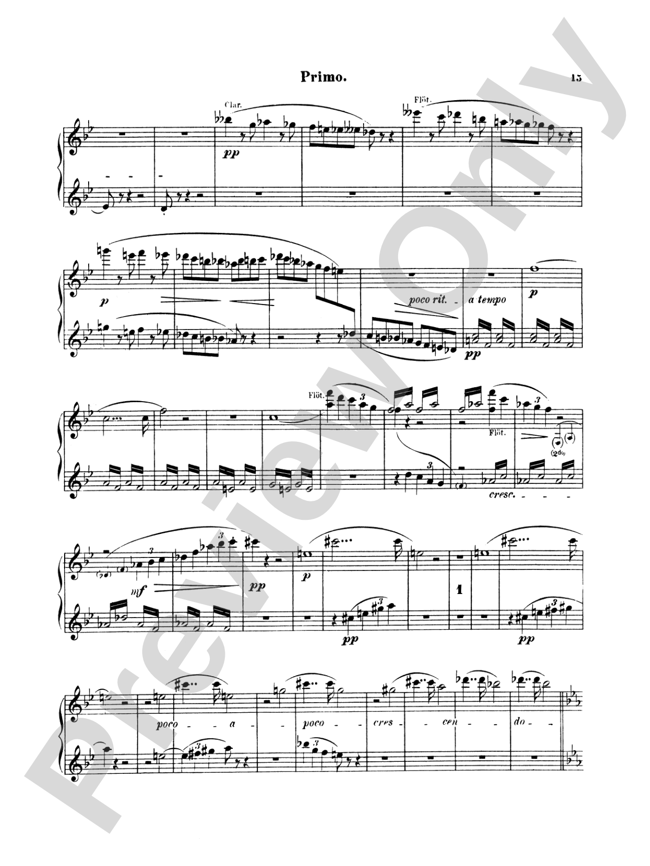 Bruckner: Symphony No. 4 in E flat "Romantic": Piano Duet (1 Piano, 4 Hands) Book