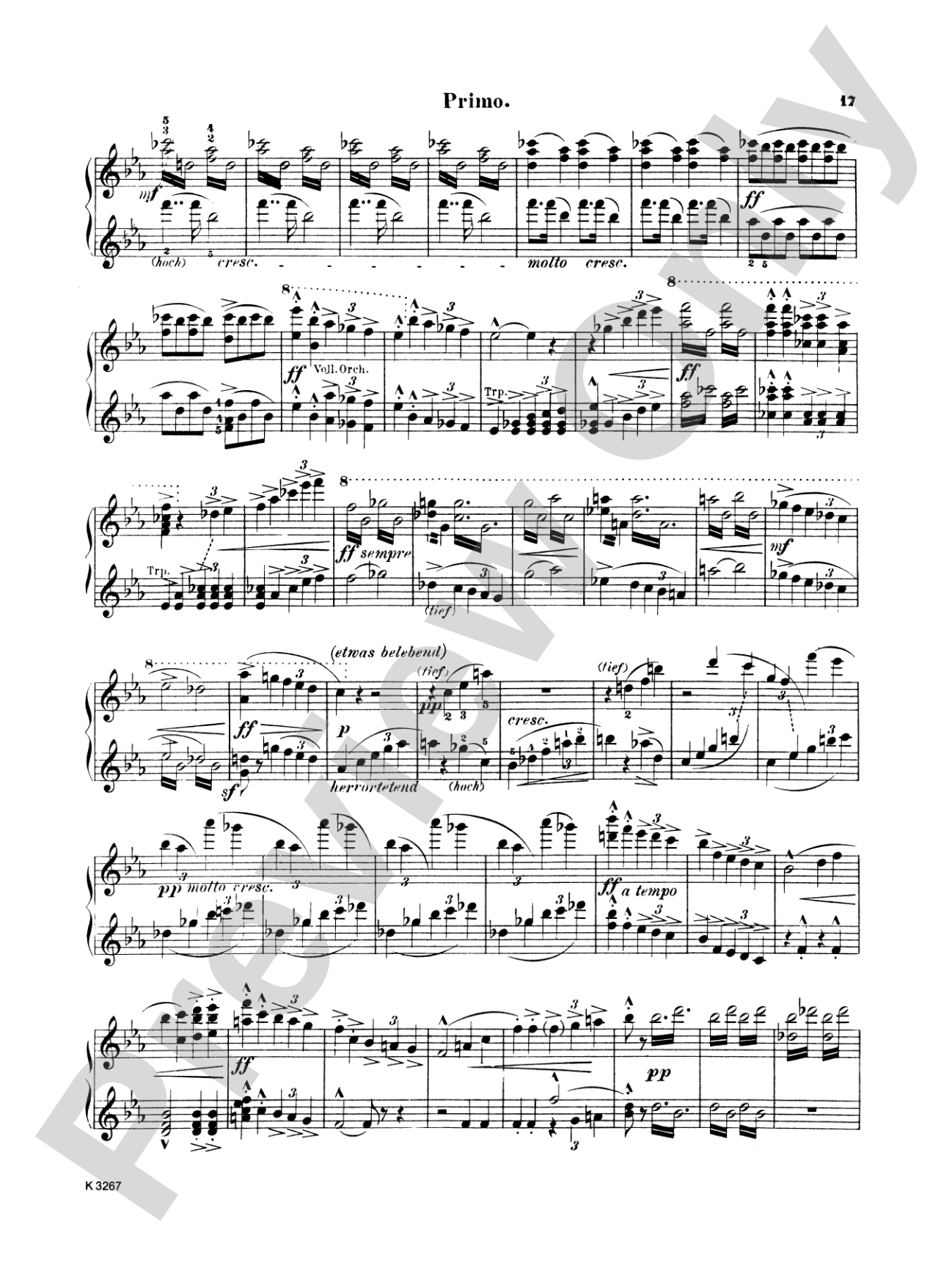 Bruckner: Symphony No. 4 in E flat "Romantic": Piano Duet (1 Piano, 4 Hands) Book
