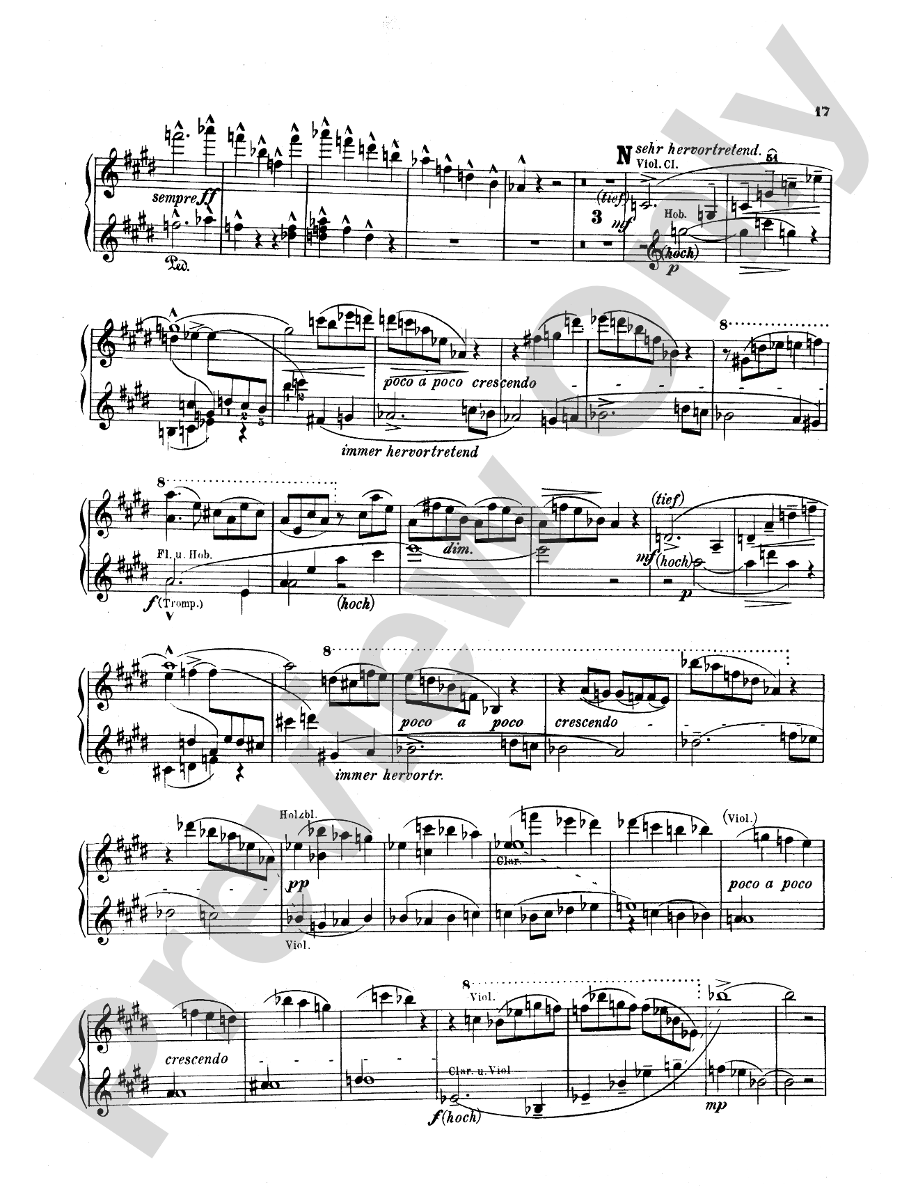 Bruckner: Symphony No. 7 in E Major (ISBN: 0757912818): Piano Duet (1 Piano, 4 Hands) Comb Bound Book