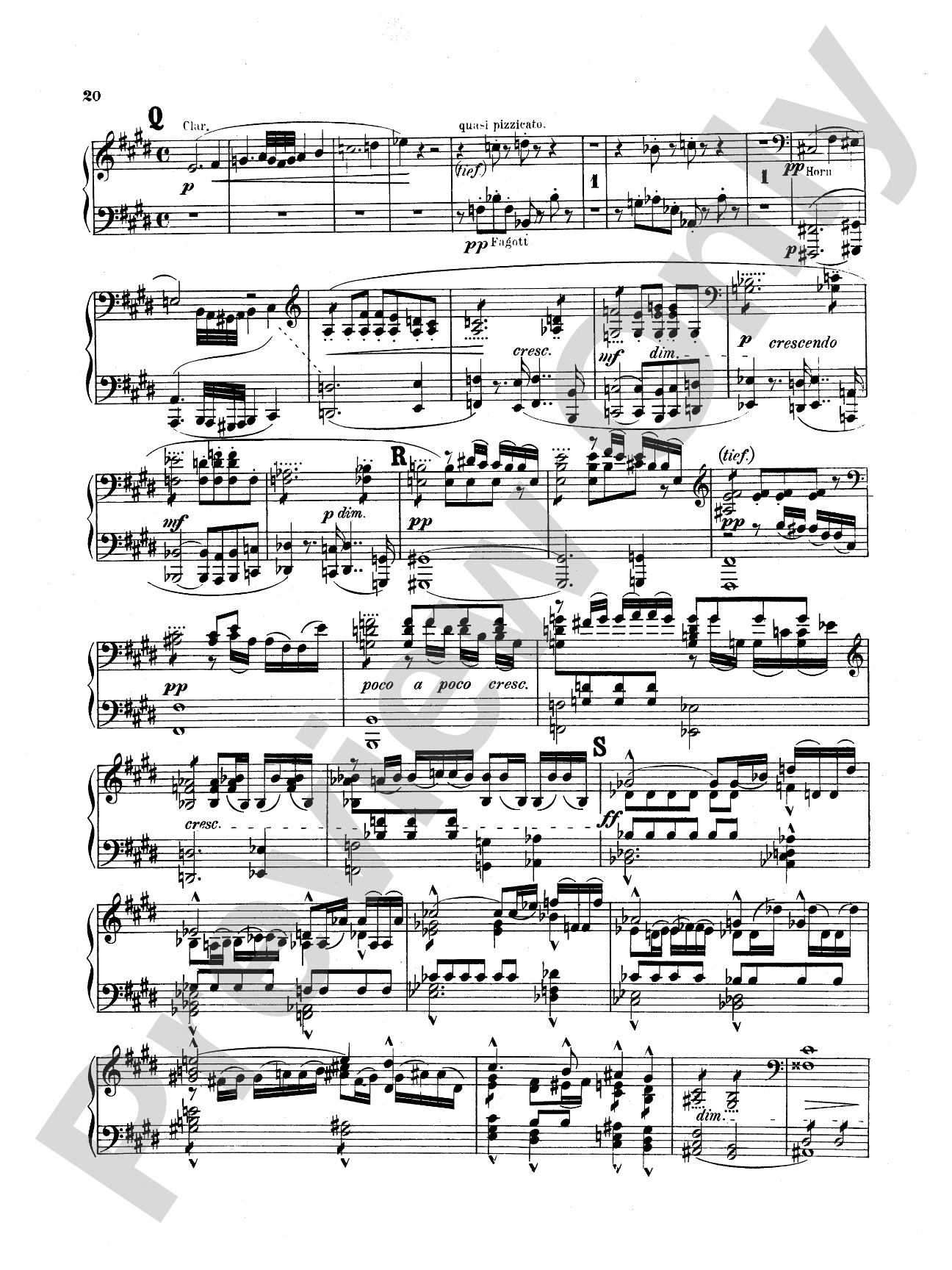 Bruckner: Symphony No. 7 in E Major (ISBN: 0757912818): Piano Duet (1 Piano, 4 Hands) Comb Bound Book