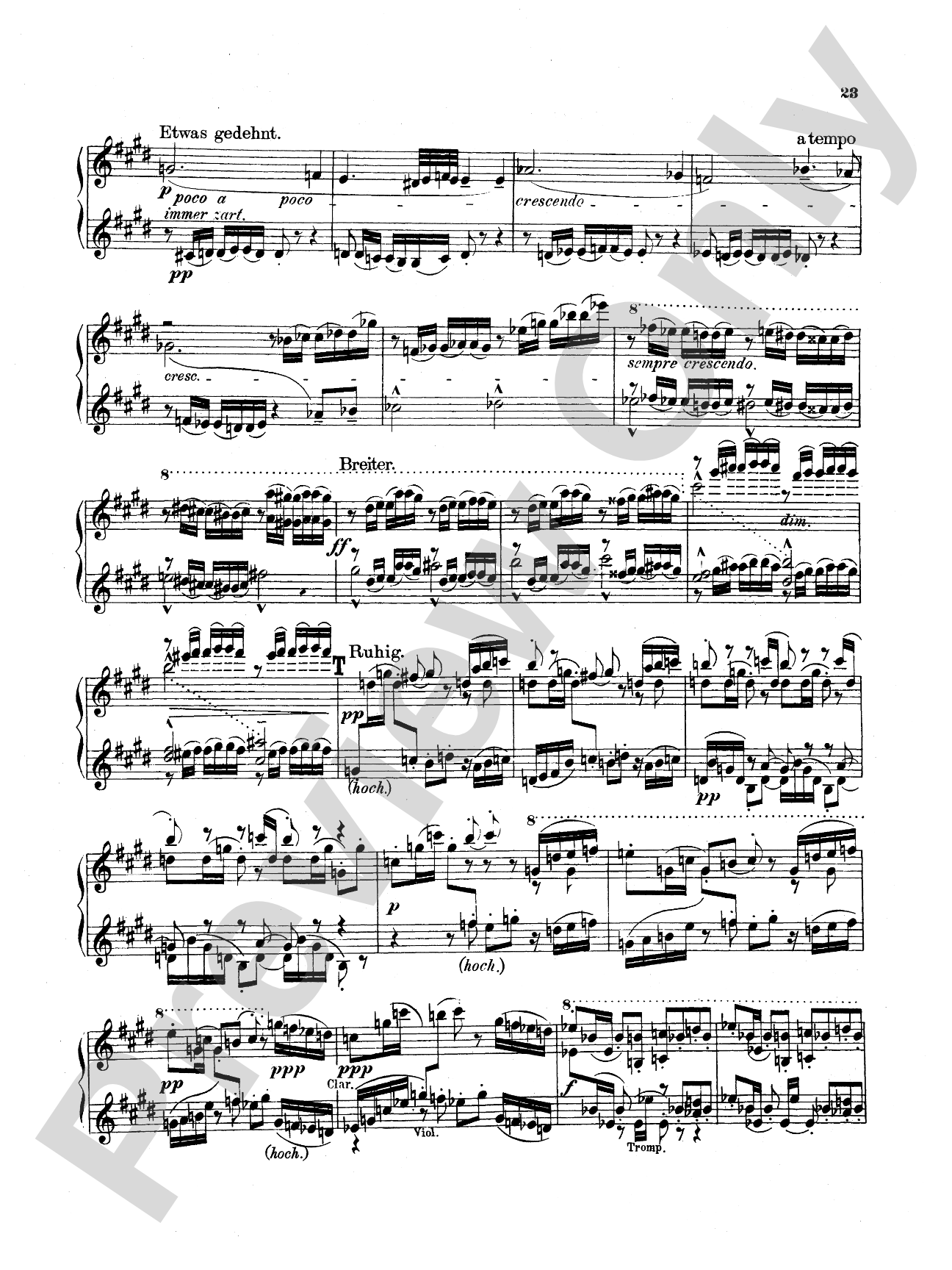 Bruckner: Symphony No. 7 in E Major (ISBN: 0757912818): Piano Duet (1 Piano, 4 Hands) Comb Bound Book