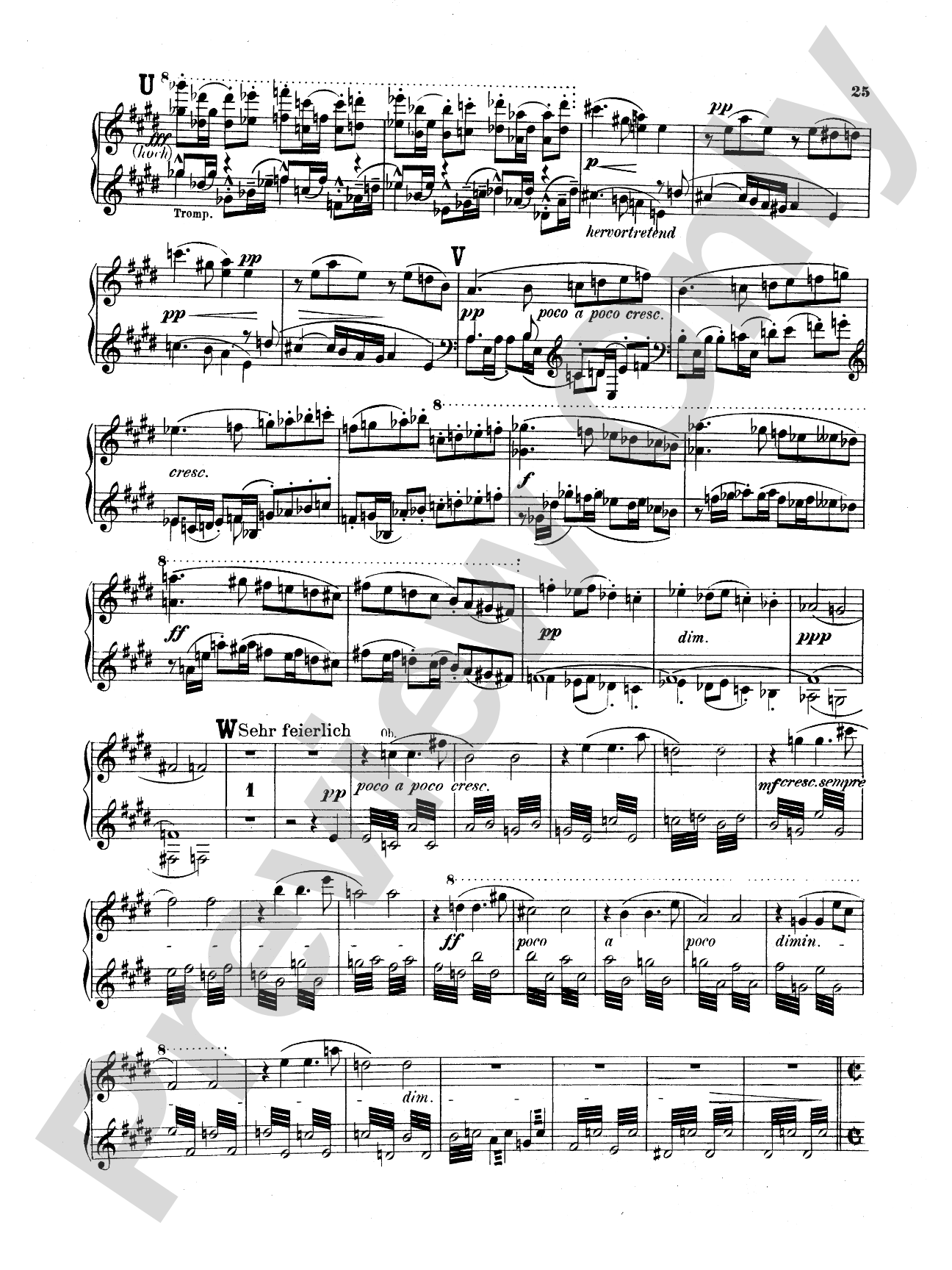 Bruckner: Symphony No. 7 in E Major (ISBN: 0757912818): Piano Duet (1 Piano, 4 Hands) Comb Bound Book