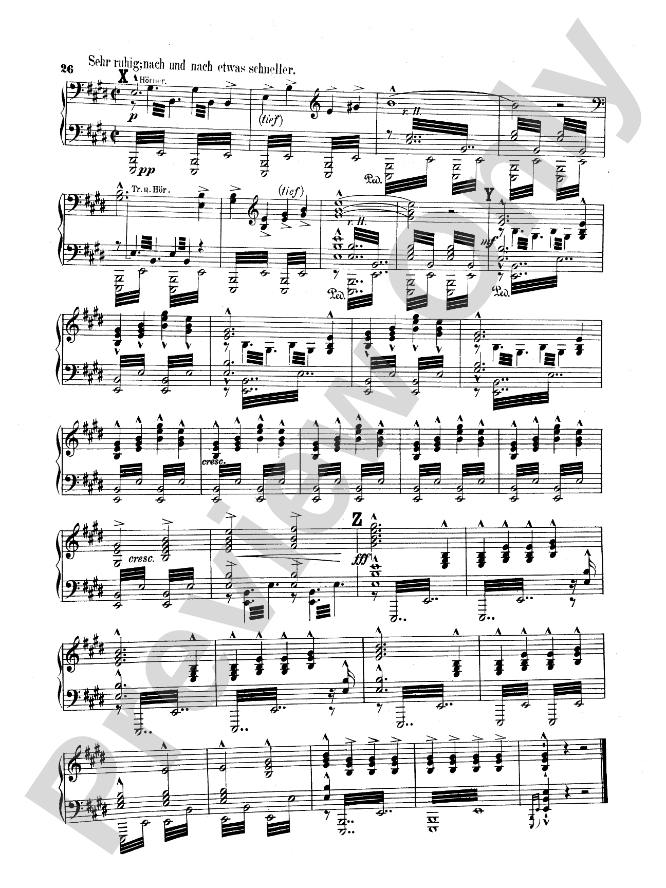 Bruckner: Symphony No. 7 in E Major (ISBN: 0757912818): Piano Duet (1 Piano, 4 Hands) Comb Bound Book