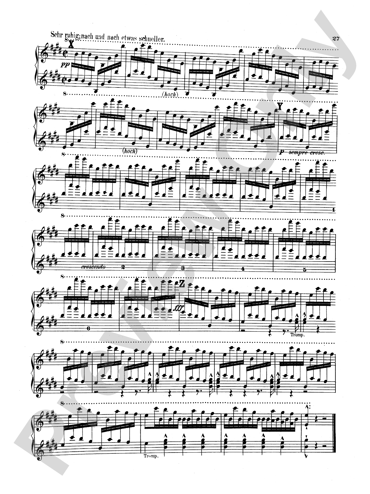 Bruckner: Symphony No. 7 in E Major (ISBN: 0757912818): Piano Duet (1 Piano, 4 Hands) Comb Bound Book