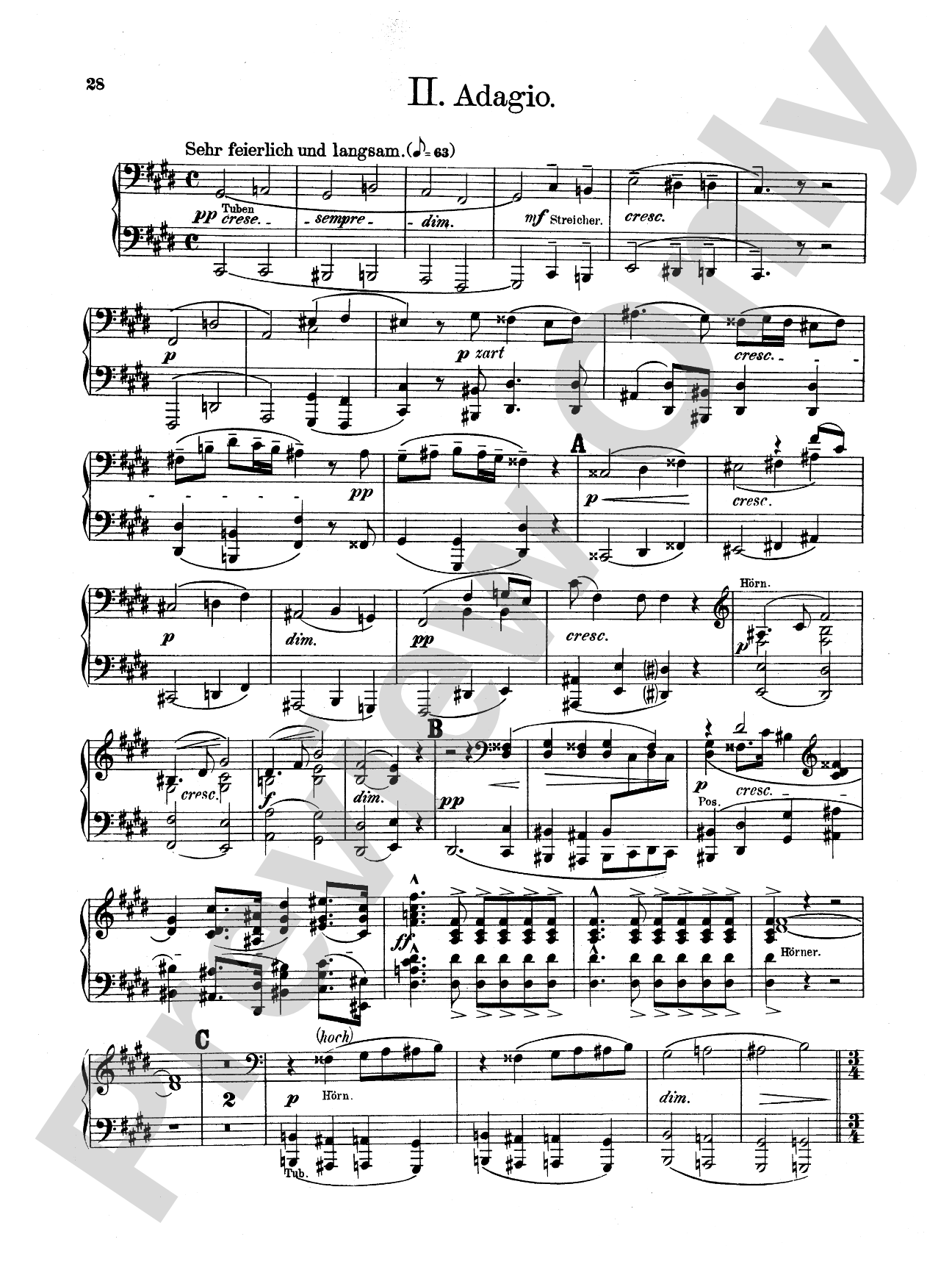 Bruckner: Symphony No. 7 in E Major (ISBN: 0757912818)