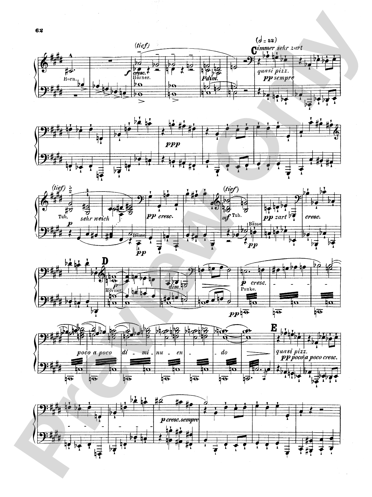 Bruckner: Symphony No. 7 in E Major (ISBN: 0757912818)