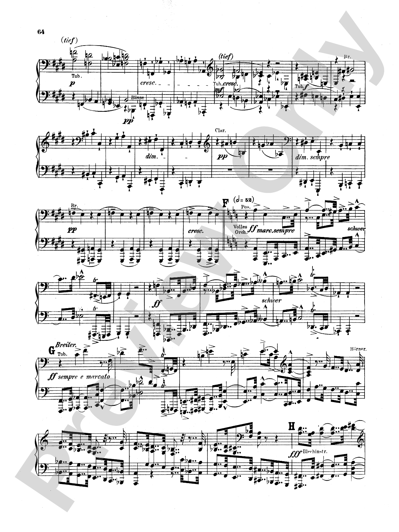 Bruckner: Symphony No. 7 in E Major (ISBN: 0757912818)