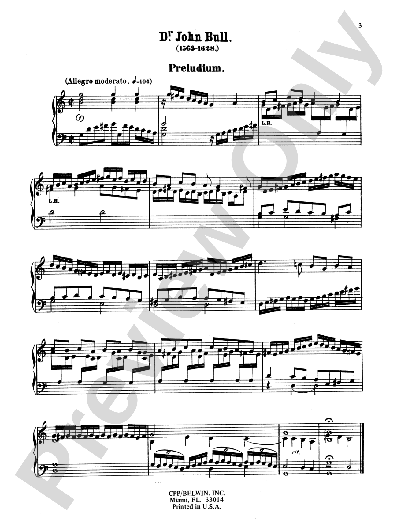 Bull: Compositions: Piano Book