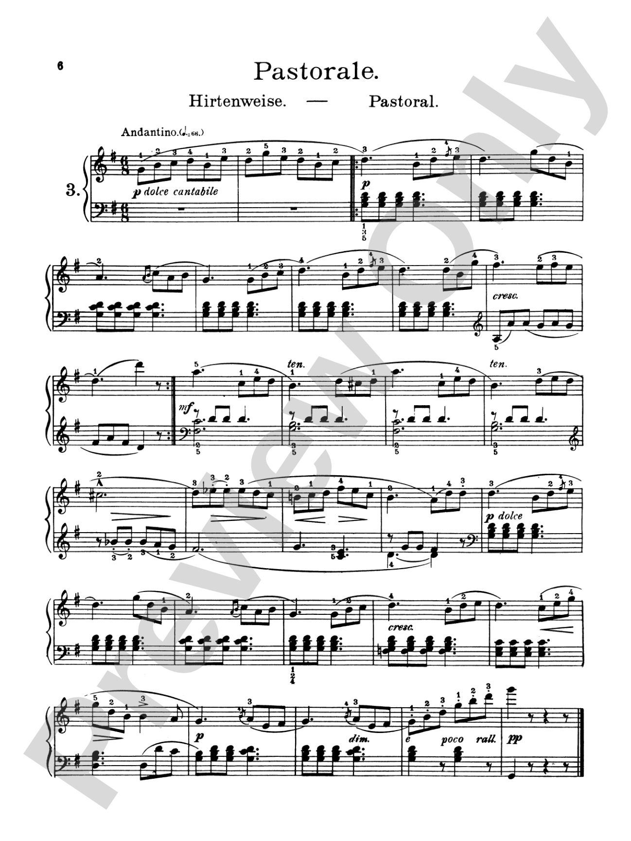 Burgmüller: Twenty-five Easy Etudes, Op. 100