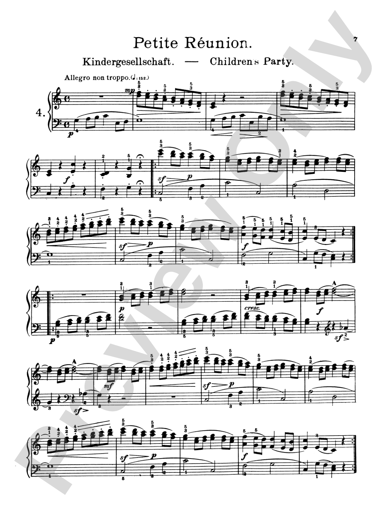 Burgmüller: Twenty-five Easy Etudes, Op. 100