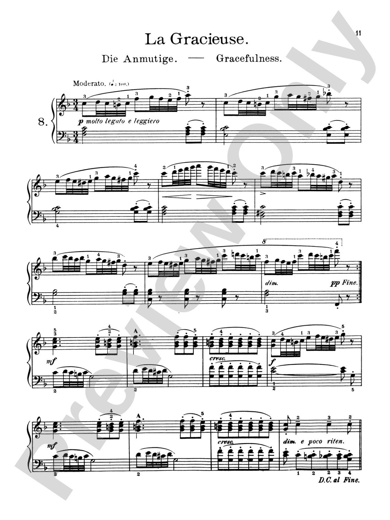 Burgmüller: Twenty-five Easy Etudes, Op. 100